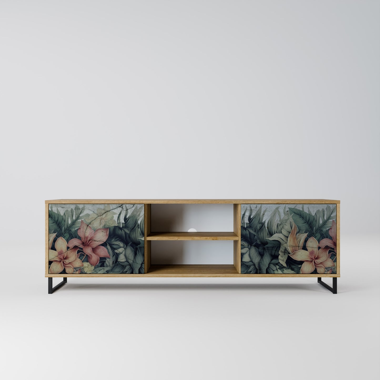 Mobile TV a 2 ante HEAVENLY BLOOM in effetto rovere
