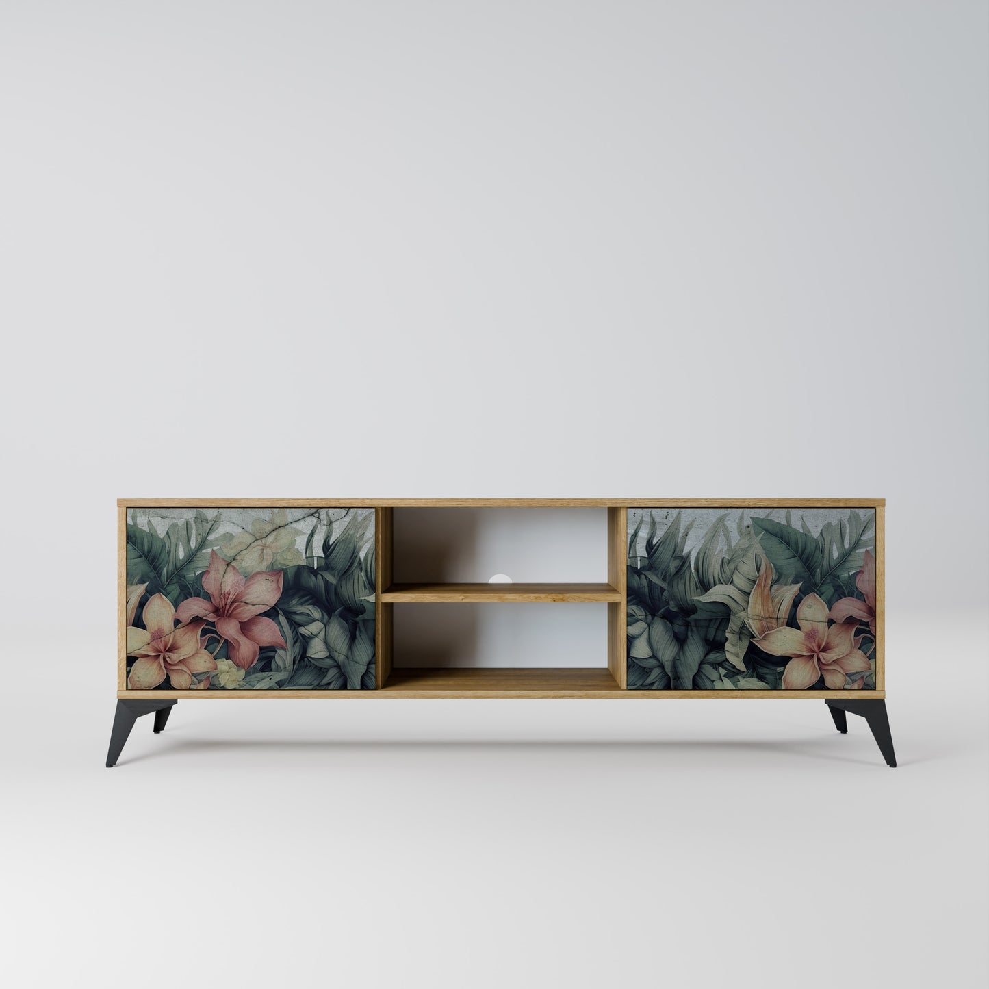 Mobile TV a 2 ante HEAVENLY BLOOM in effetto rovere