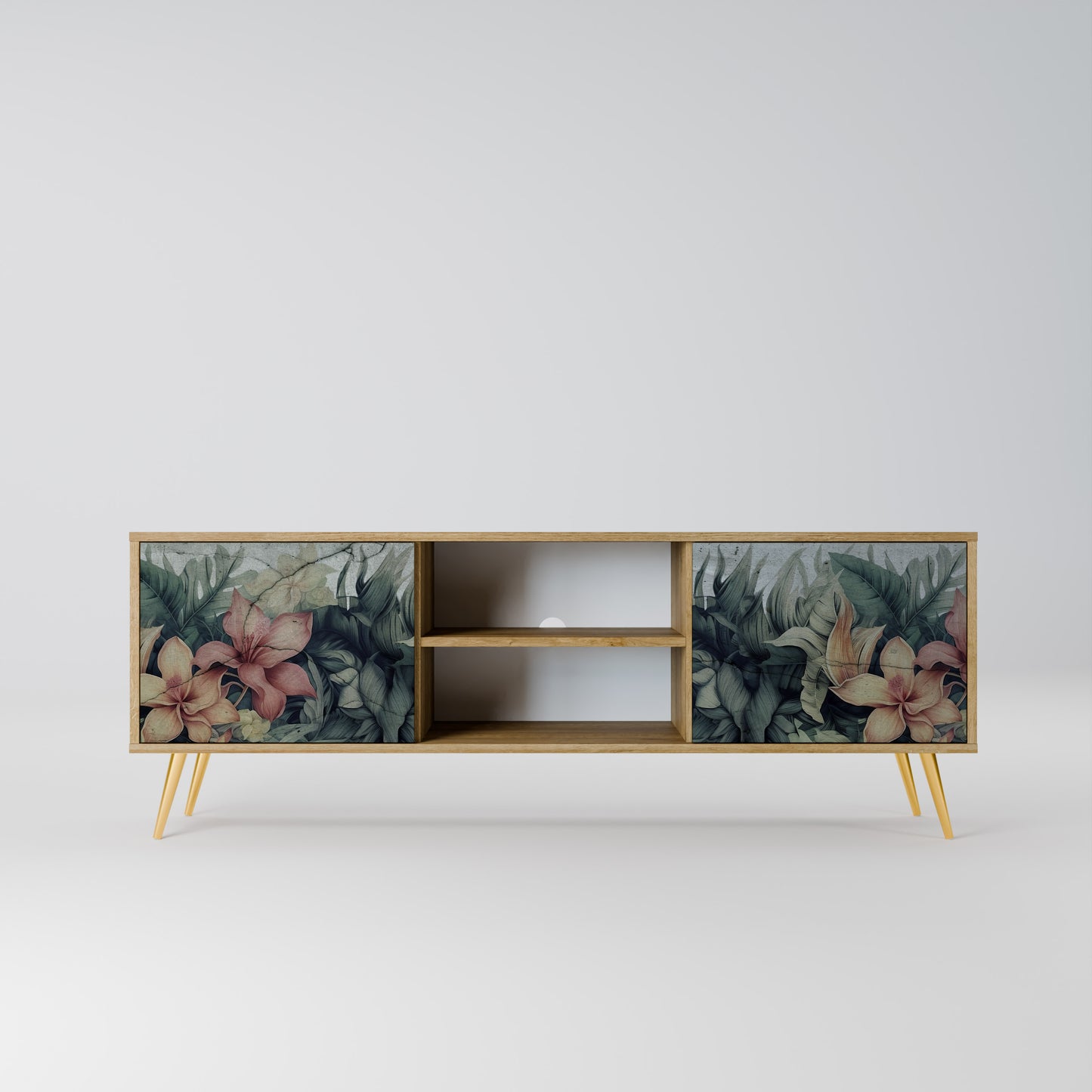 Mobile TV a 2 ante HEAVENLY BLOOM in effetto rovere
