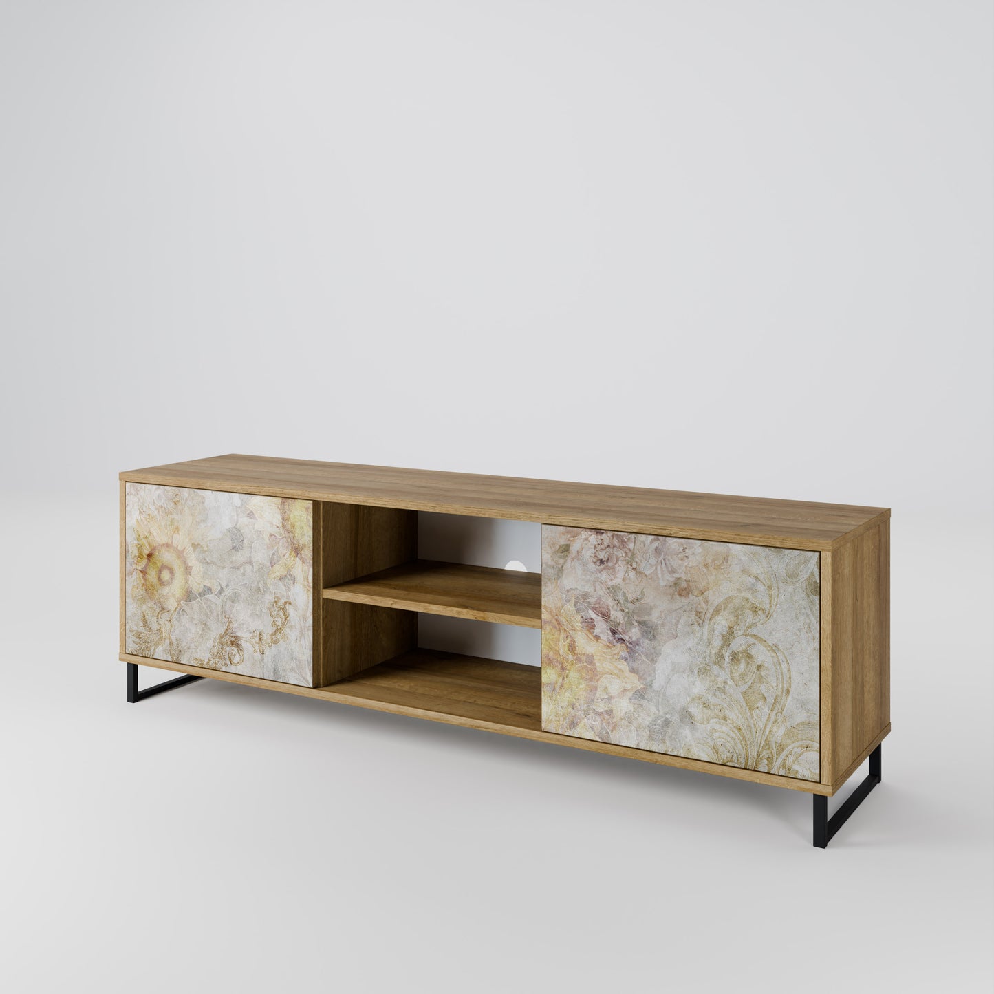 Mobile TV SUNFLOWER BLUR a 2 ante in effetto rovere