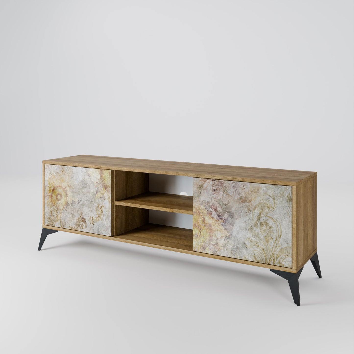 Mobile TV SUNFLOWER BLUR a 2 ante in effetto rovere