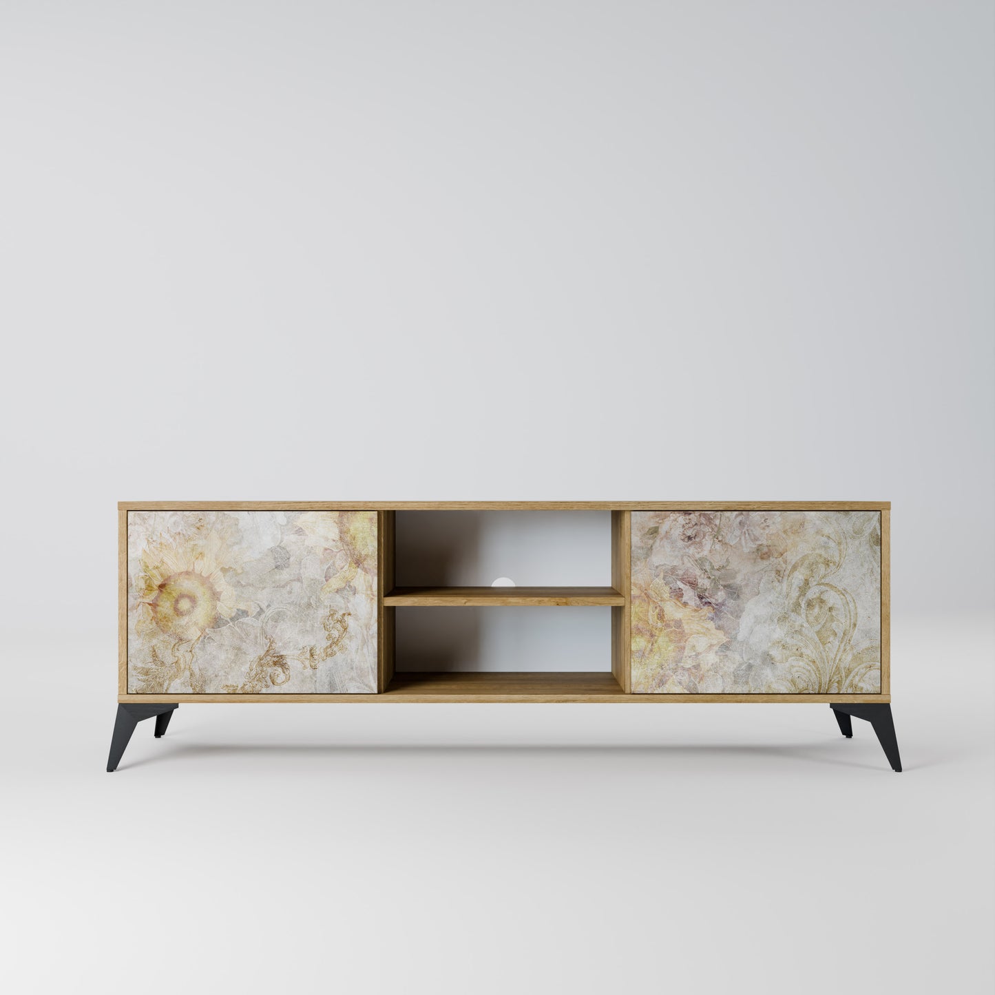 Mobile TV SUNFLOWER BLUR a 2 ante in effetto rovere