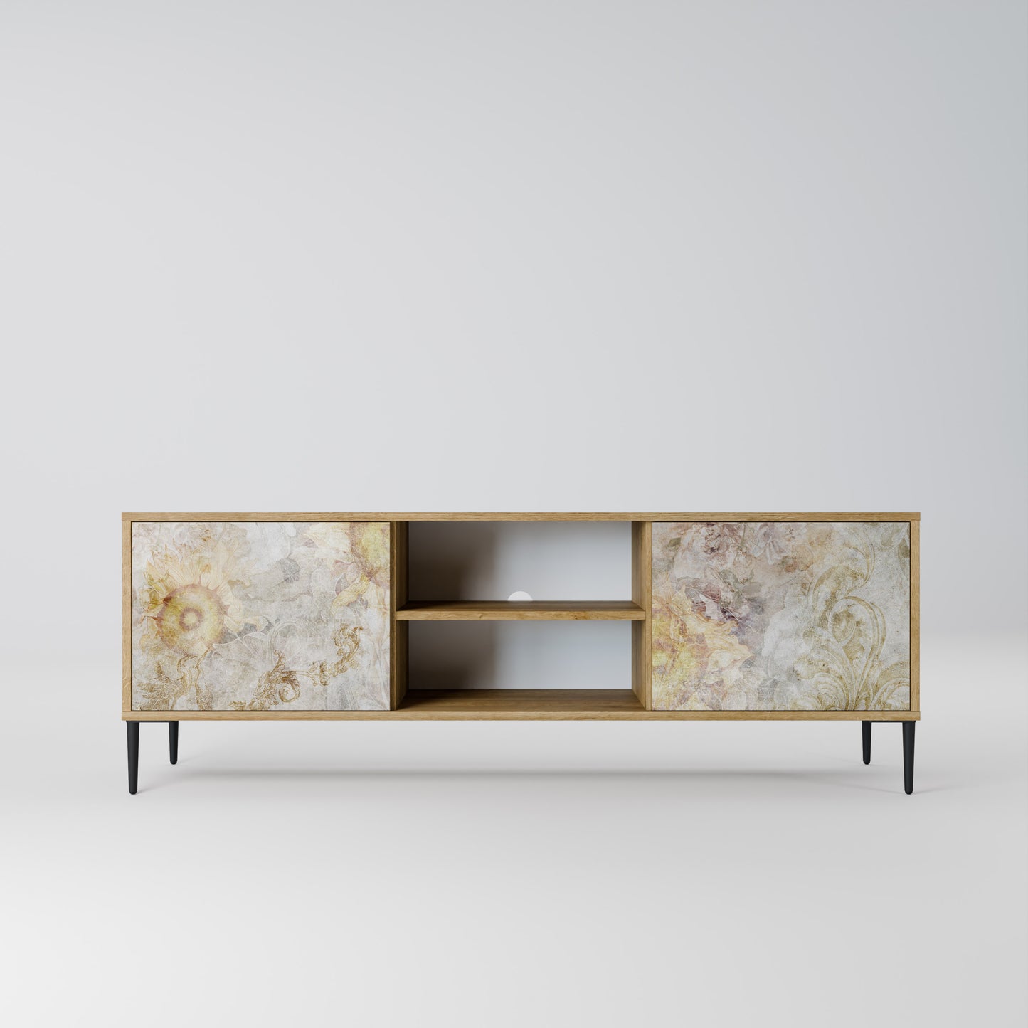 Mobile TV SUNFLOWER BLUR a 2 ante in effetto rovere