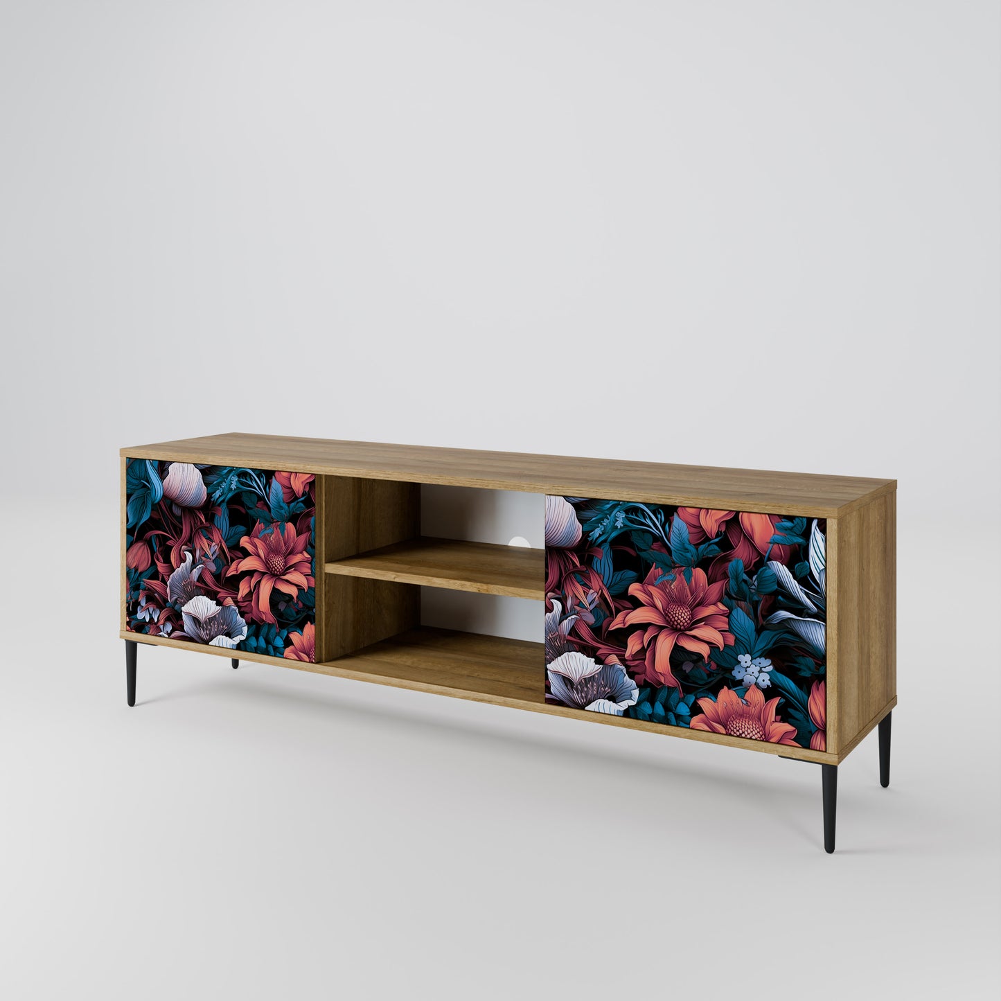 Mobile TV ETHEREAL BLOSSOMS a 2 ante in effetto rovere