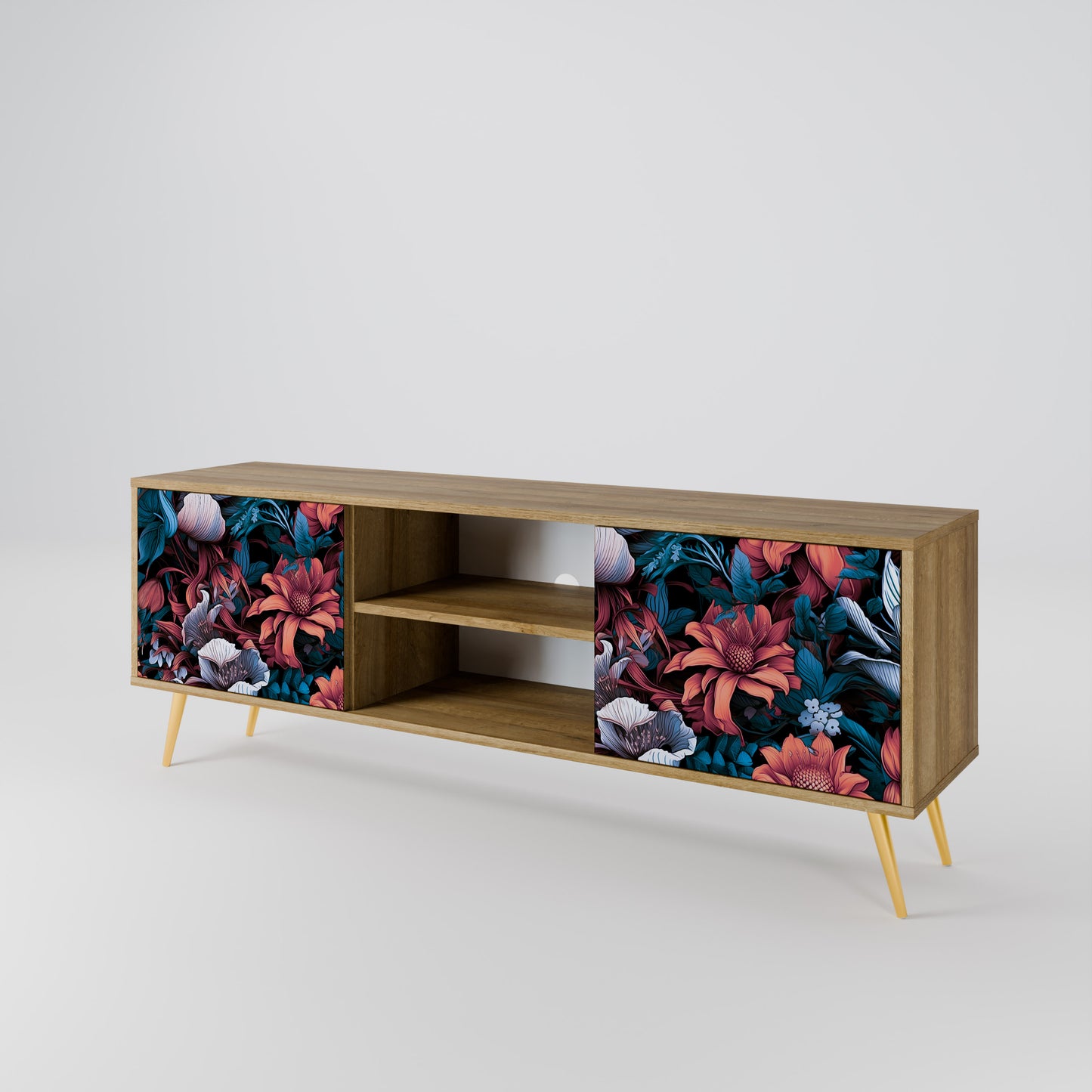 Mobile TV ETHEREAL BLOSSOMS a 2 ante in effetto rovere