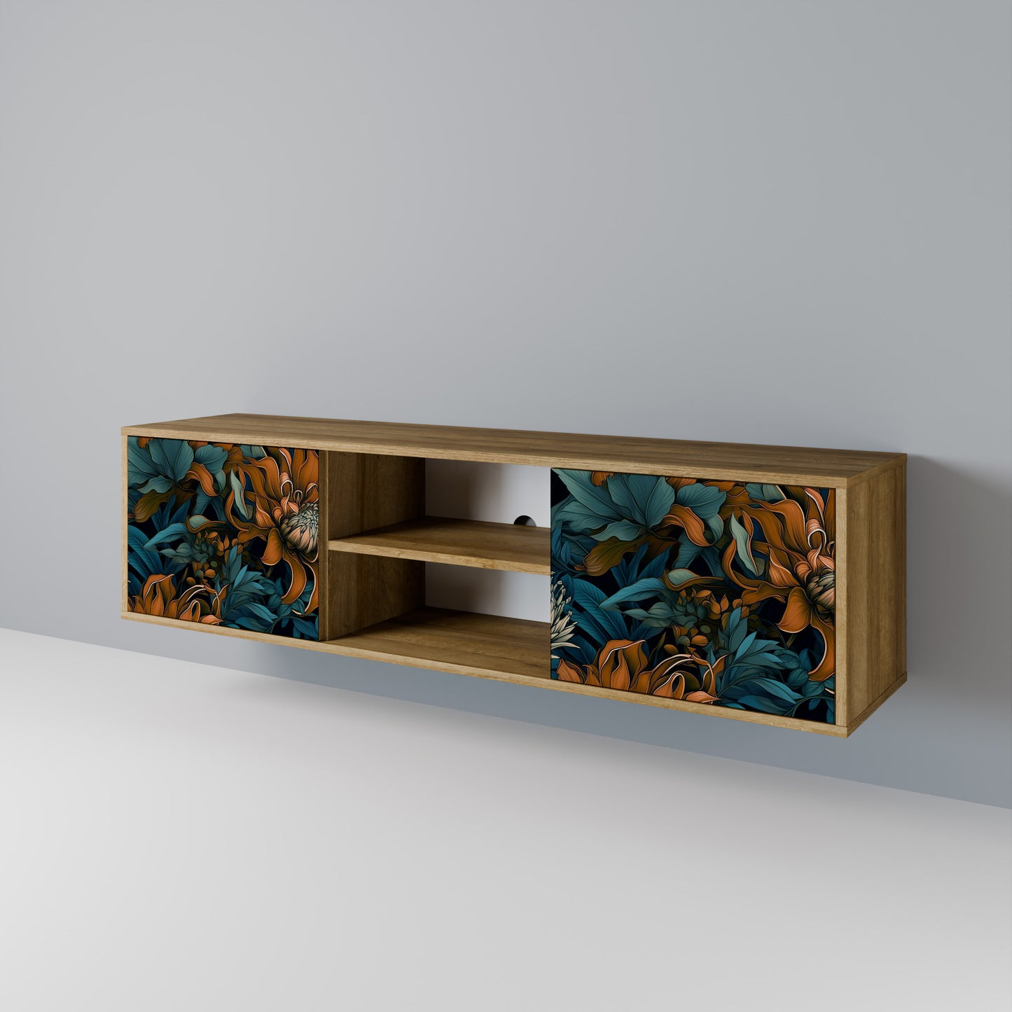 Mobile TV MORNING BLOOM a 2 ante in effetto rovere