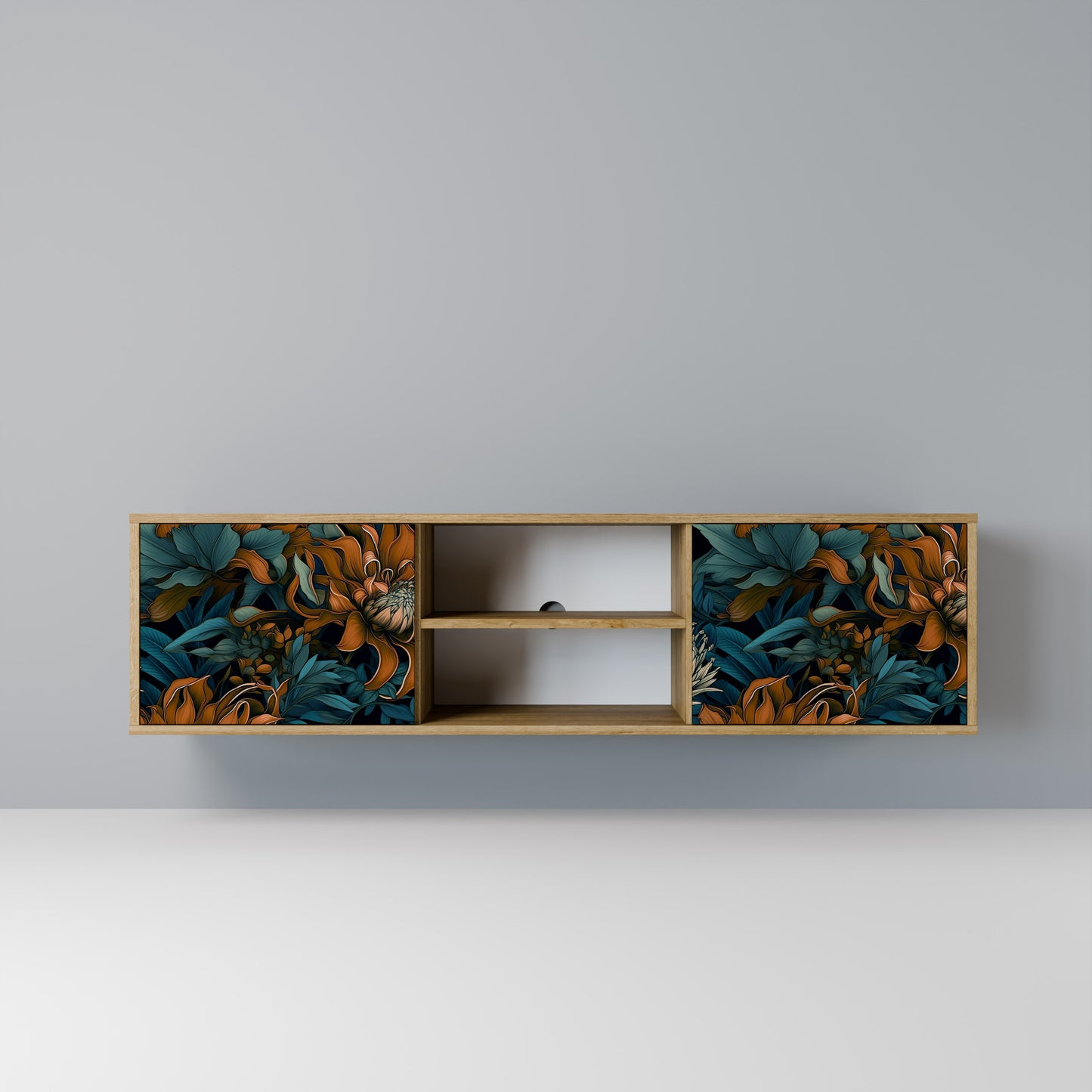 Mobile TV MORNING BLOOM a 2 ante in effetto rovere