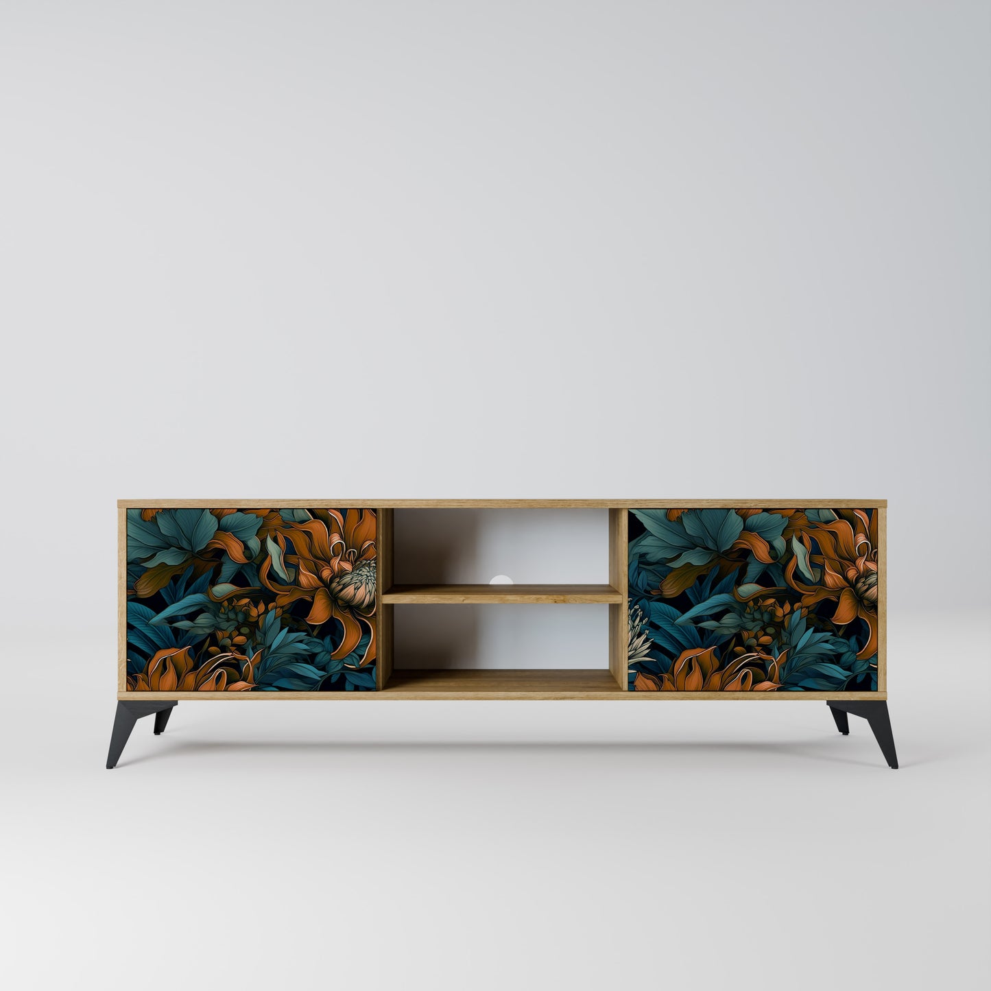 Mobile TV MORNING BLOOM a 2 ante in effetto rovere