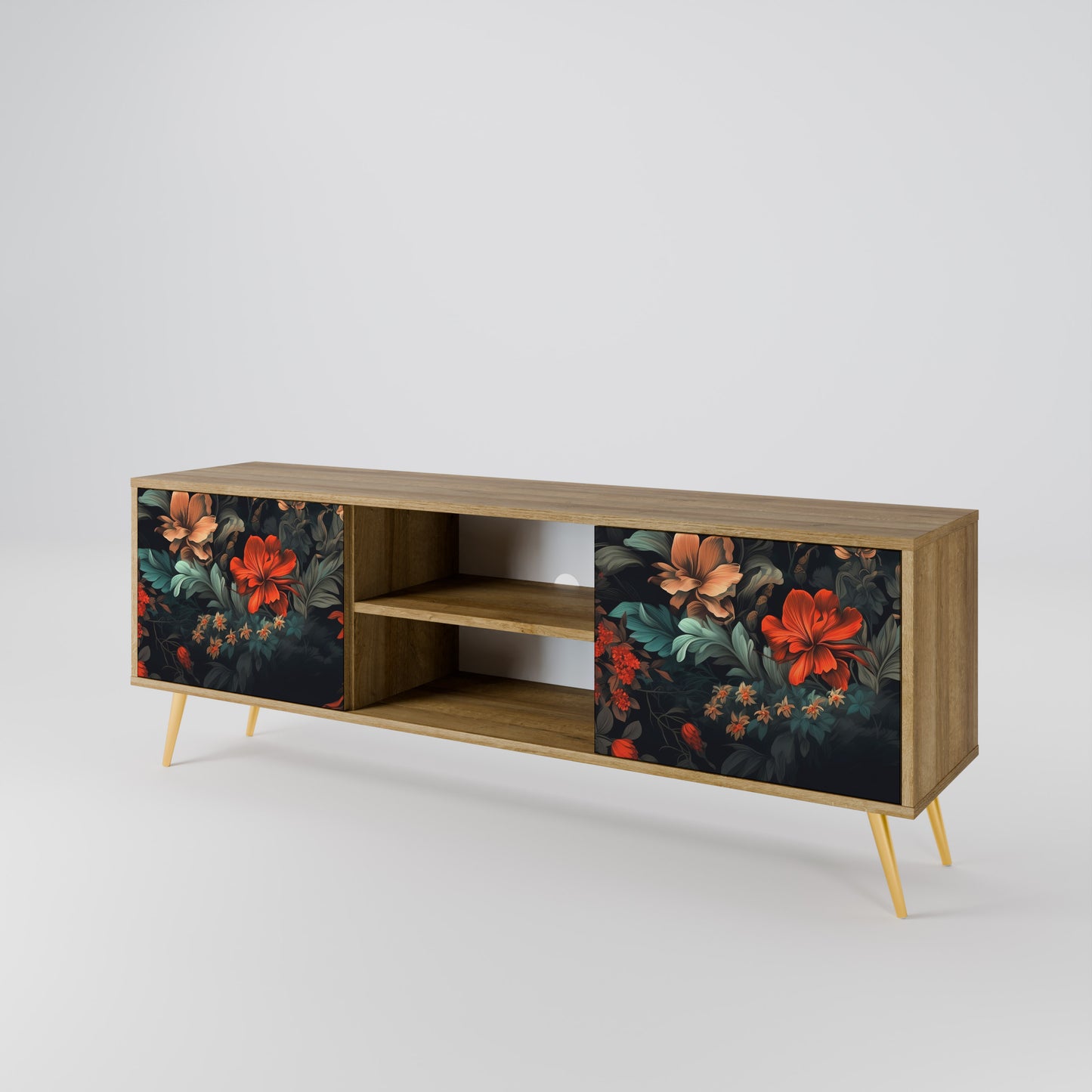 Mobile TV IMAGINARY BLOSSOM a 2 ante in effetto rovere