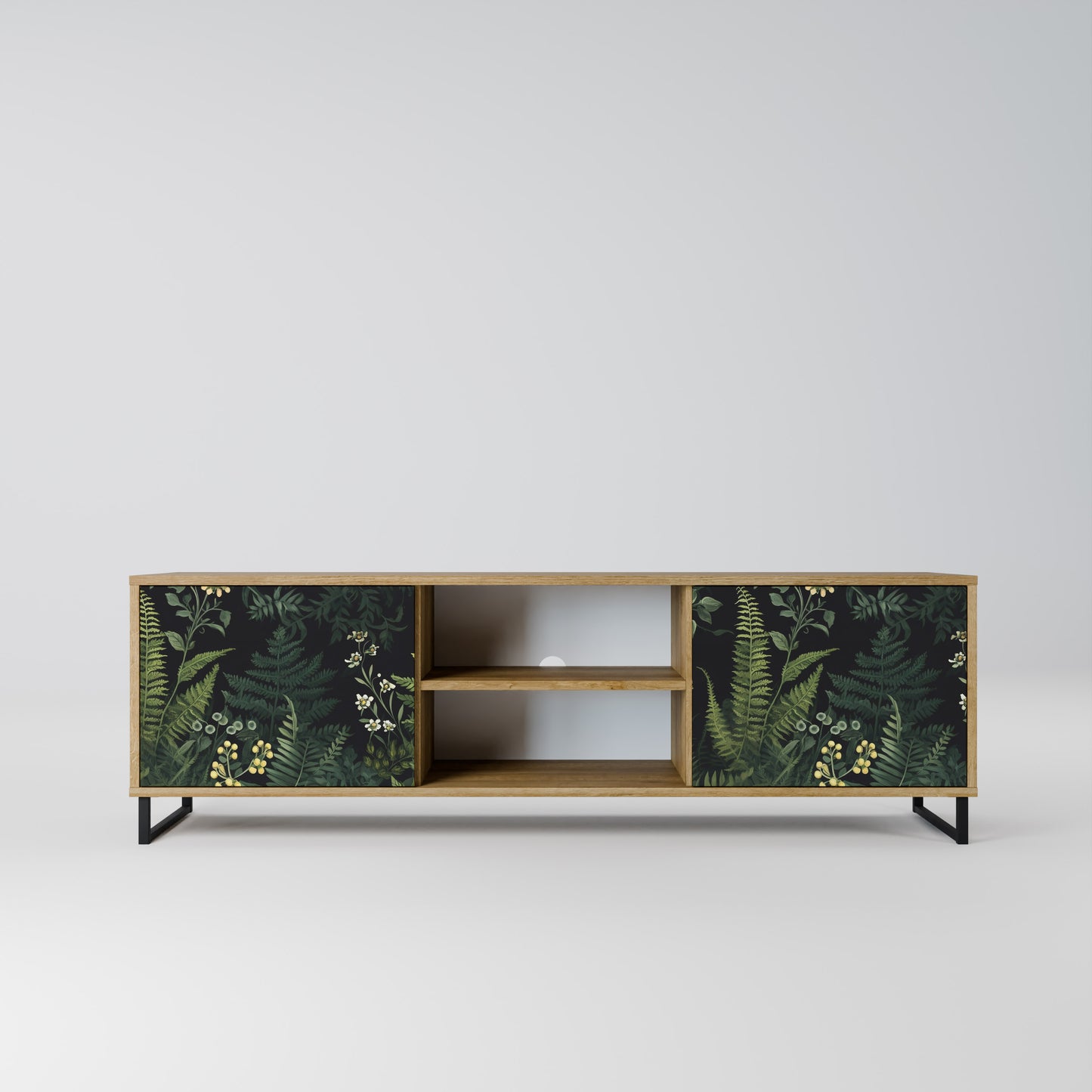 Mobile TV a 2 ante FERN FLOWERS in effetto rovere
