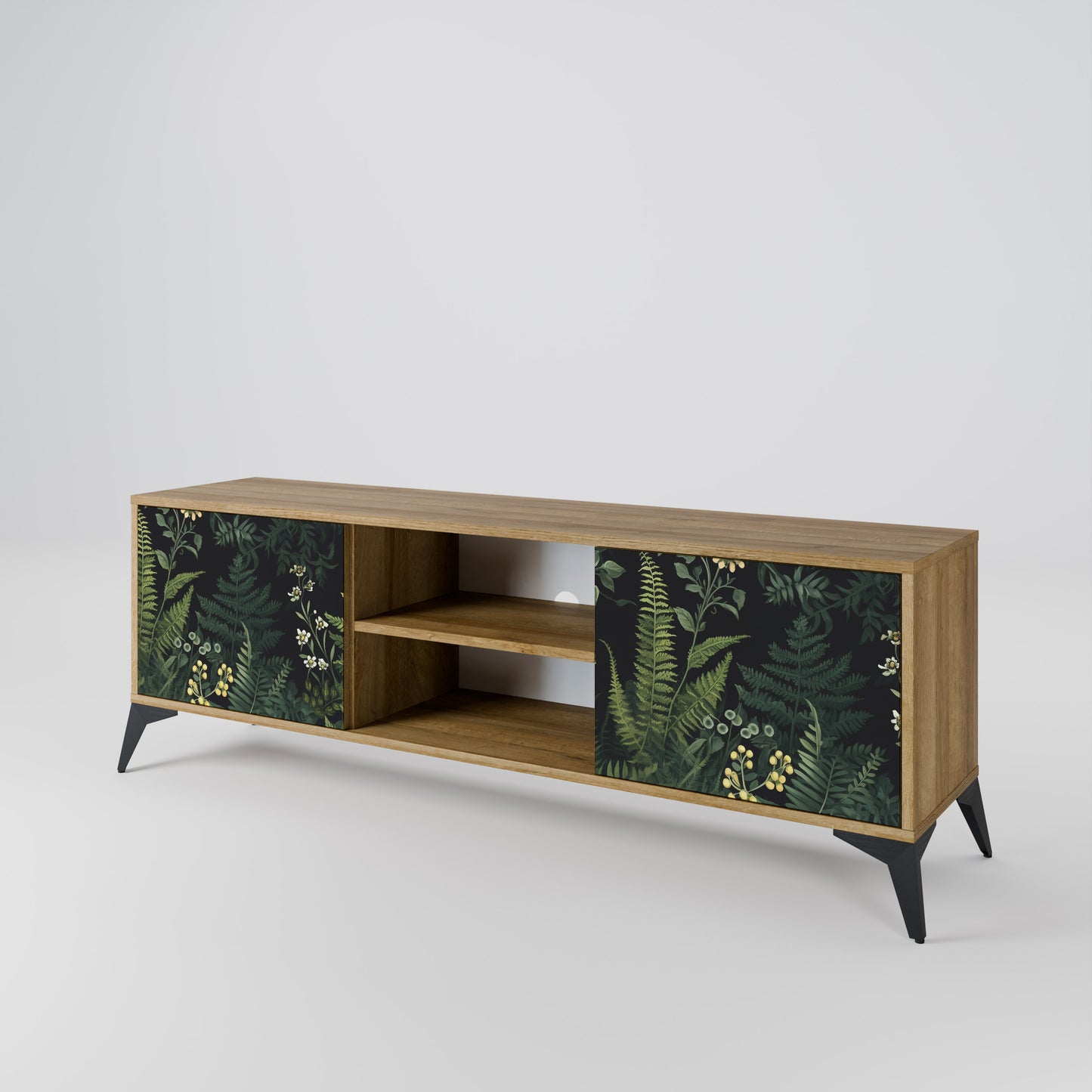 Mobile TV a 2 ante FERN FLOWERS in effetto rovere
