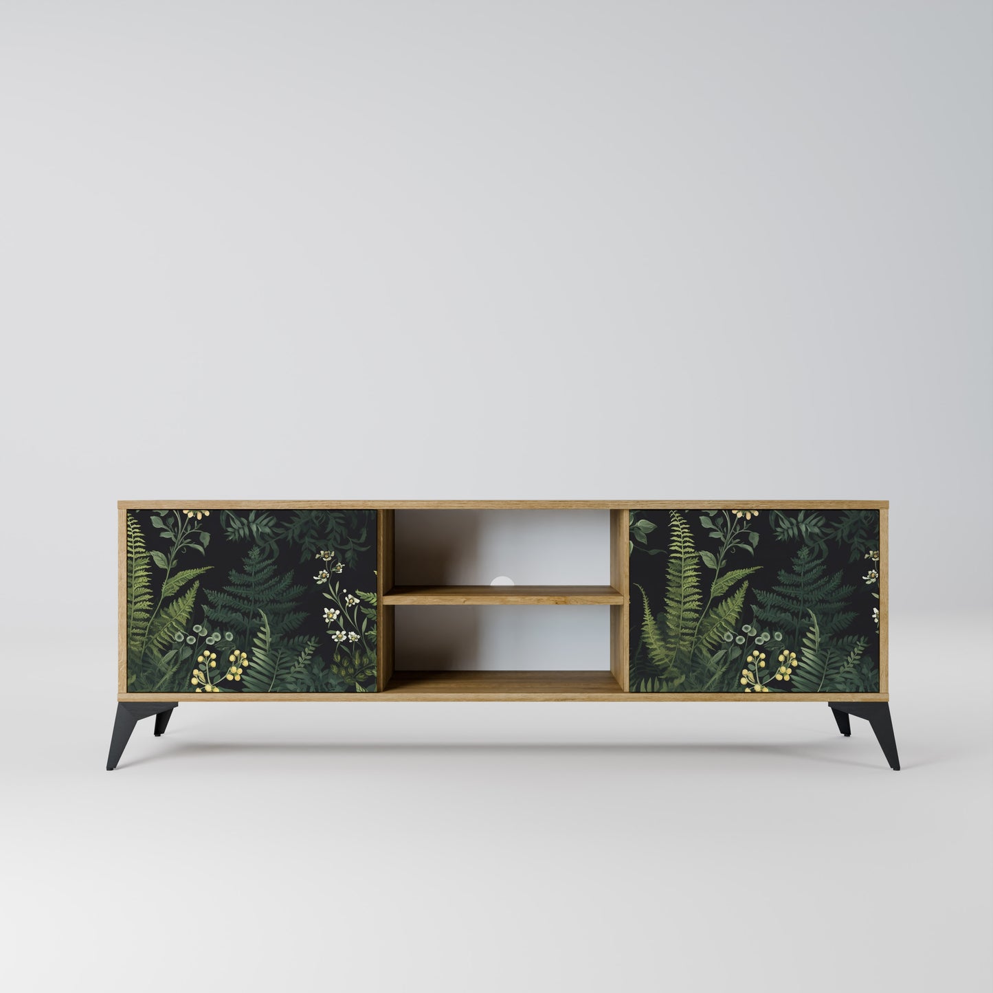 Mobile TV a 2 ante FERN FLOWERS in effetto rovere