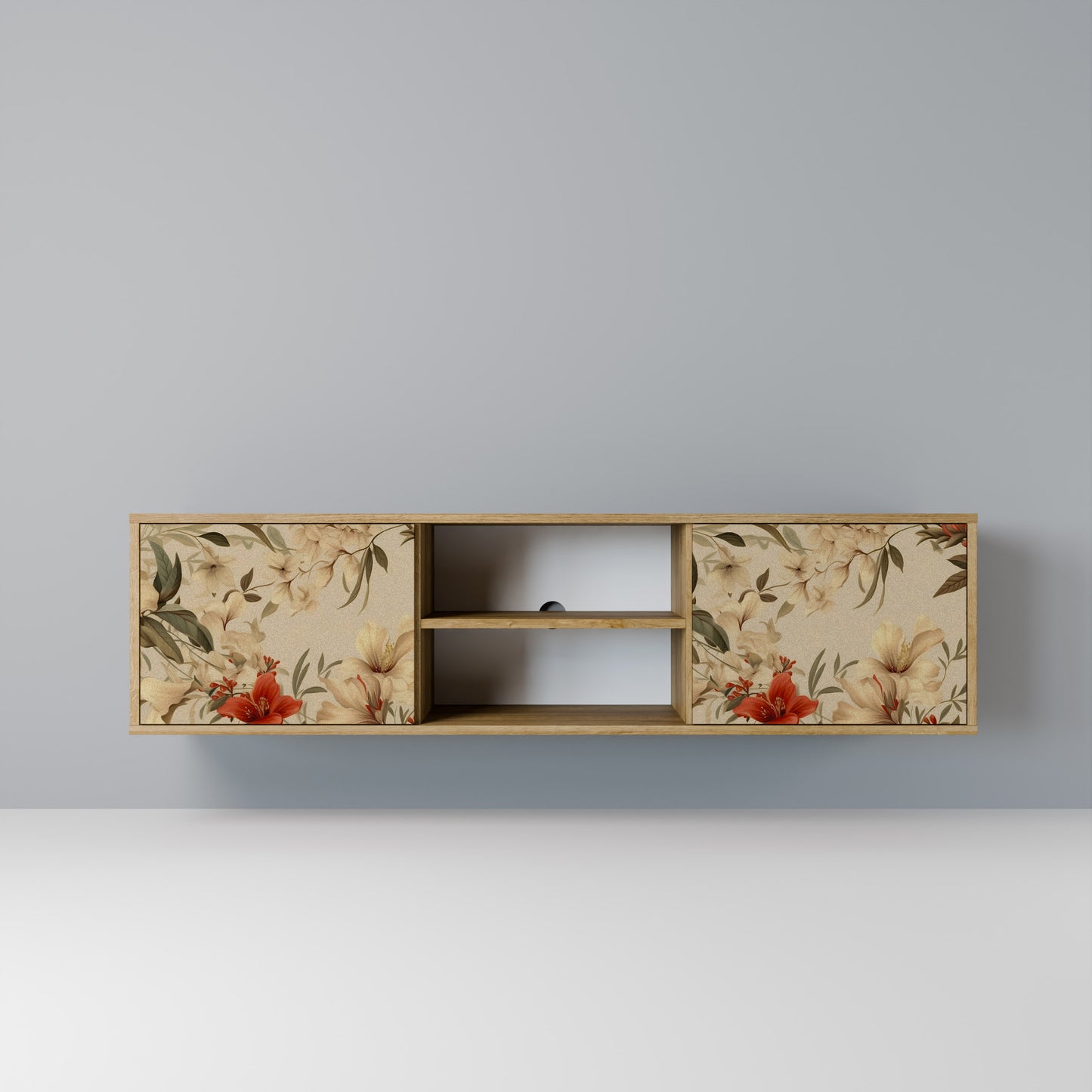 Mobile TV BLOOMING HARMONY a 2 ante in effetto rovere