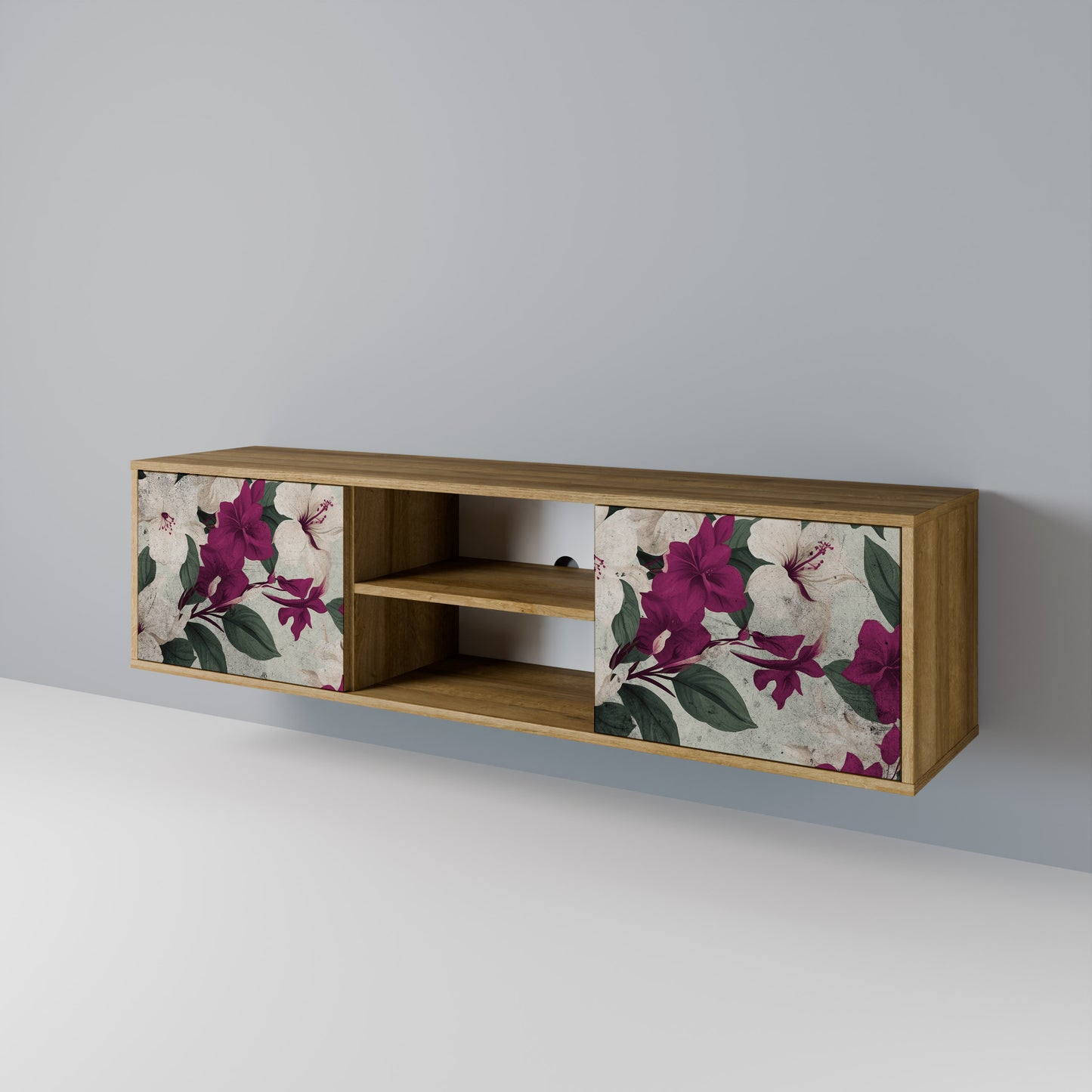 Mobile TV FLOWERET DREAM a 2 ante in effetto rovere
