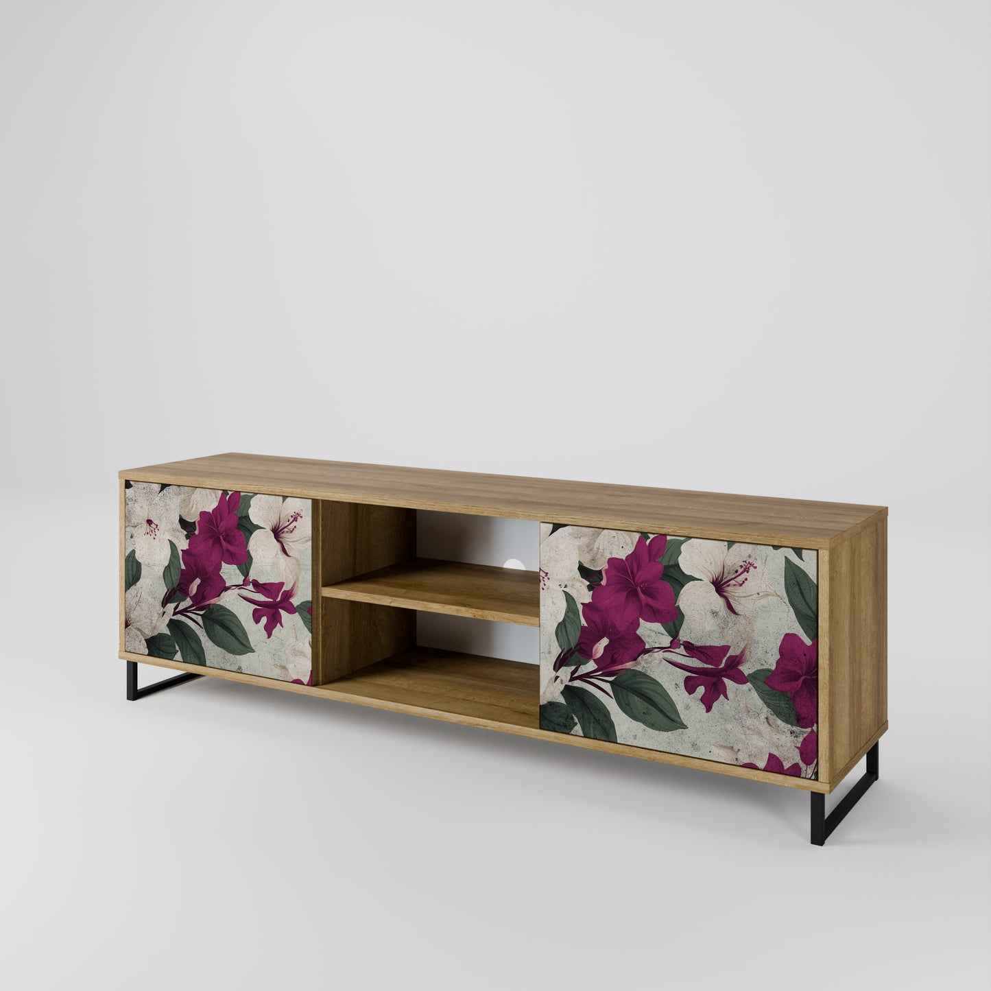 Mobile TV FLOWERET DREAM a 2 ante in effetto rovere