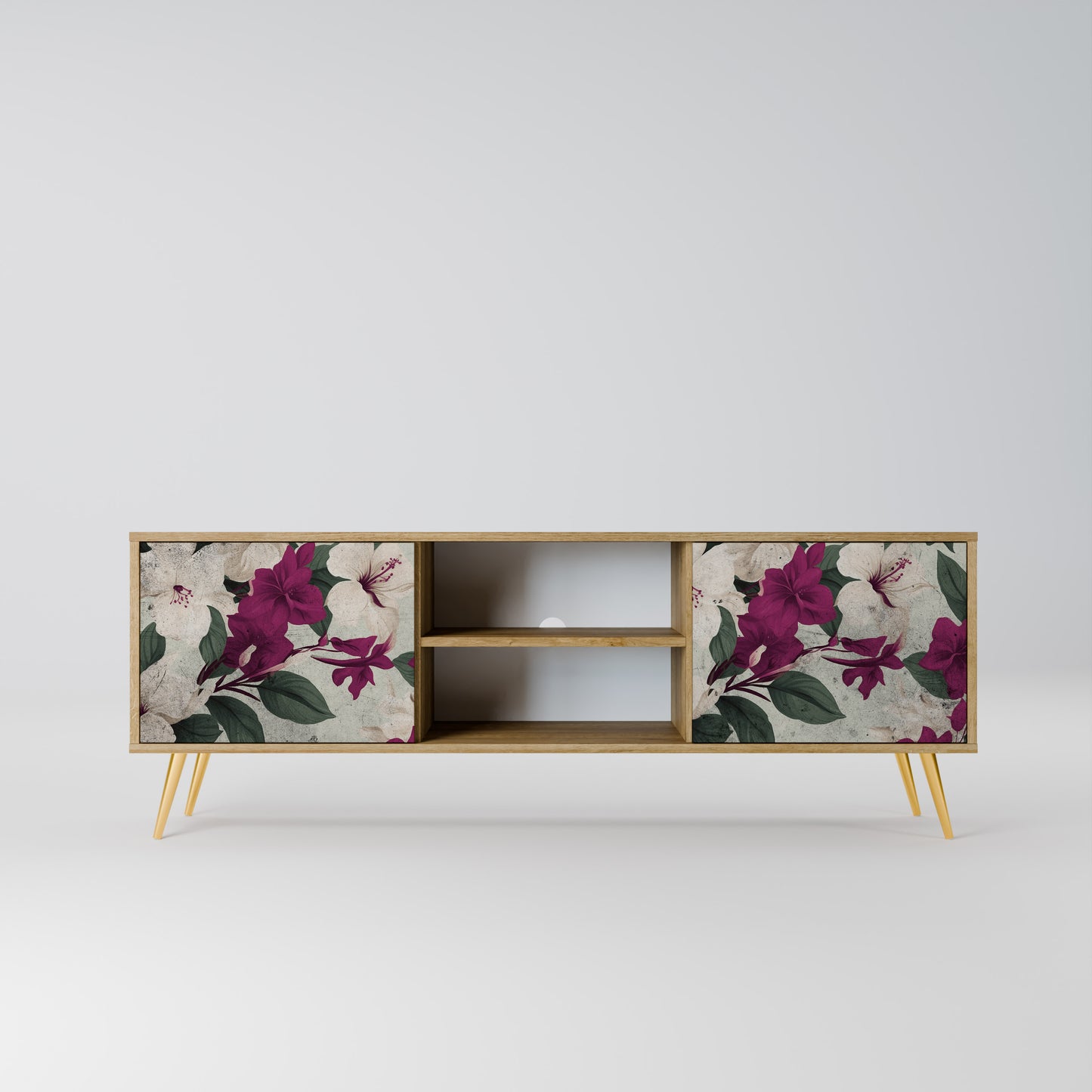 Mobile TV FLOWERET DREAM a 2 ante in effetto rovere
