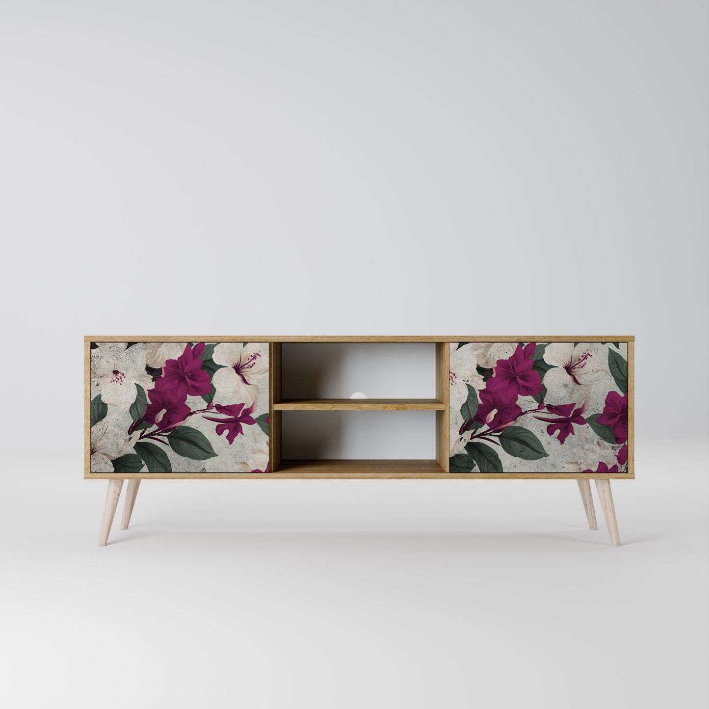 Mobile TV FLOWERET DREAM a 2 ante in effetto rovere