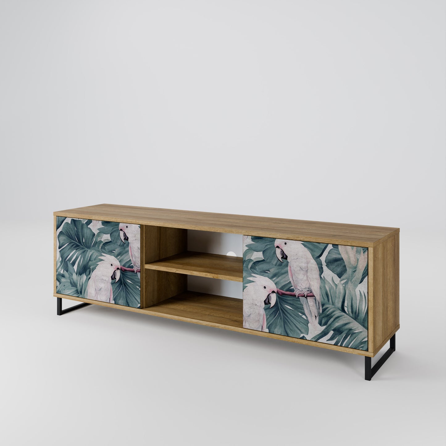 Mobile TV POPINJAY LOOK a 2 ante in effetto rovere