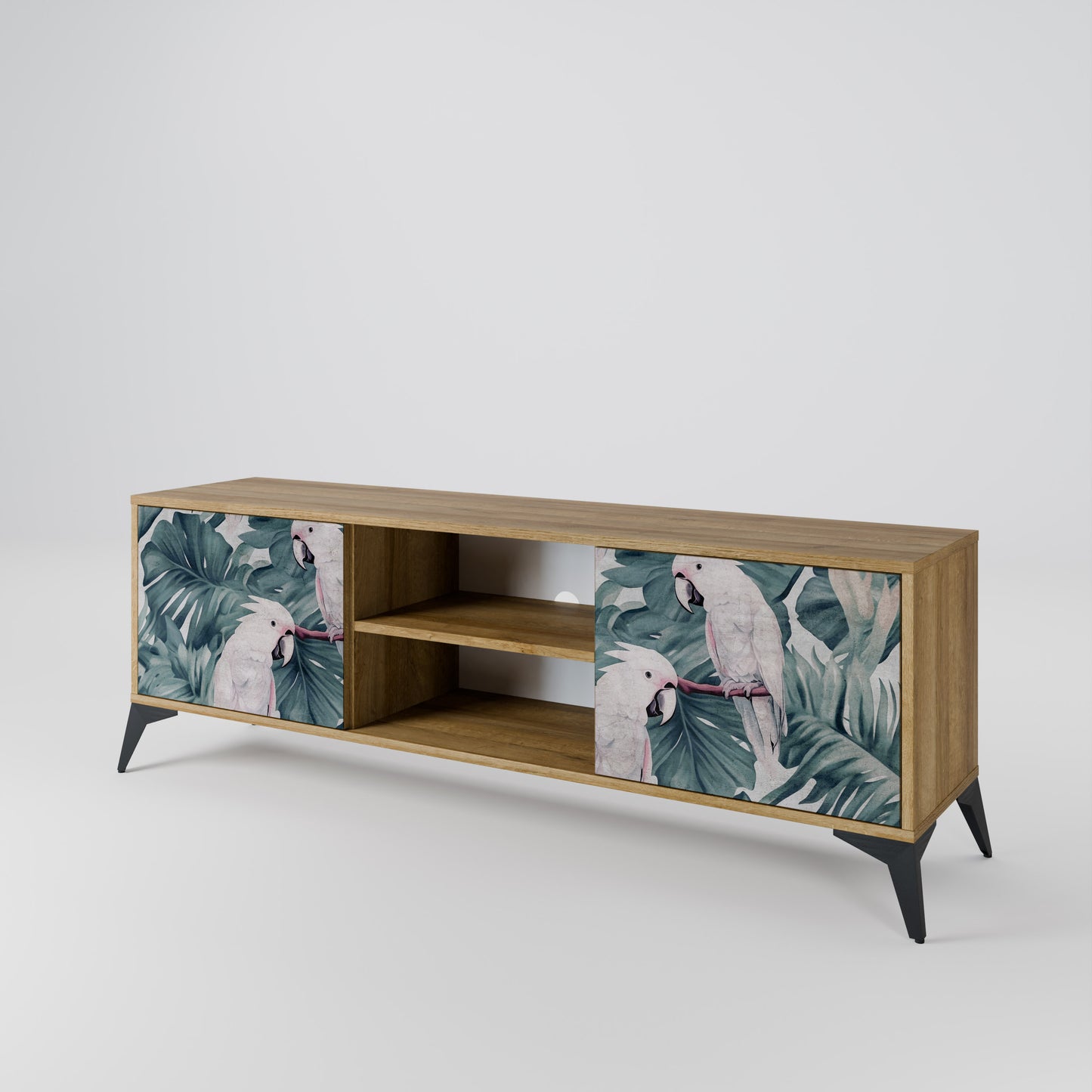 Mobile TV POPINJAY LOOK a 2 ante in effetto rovere