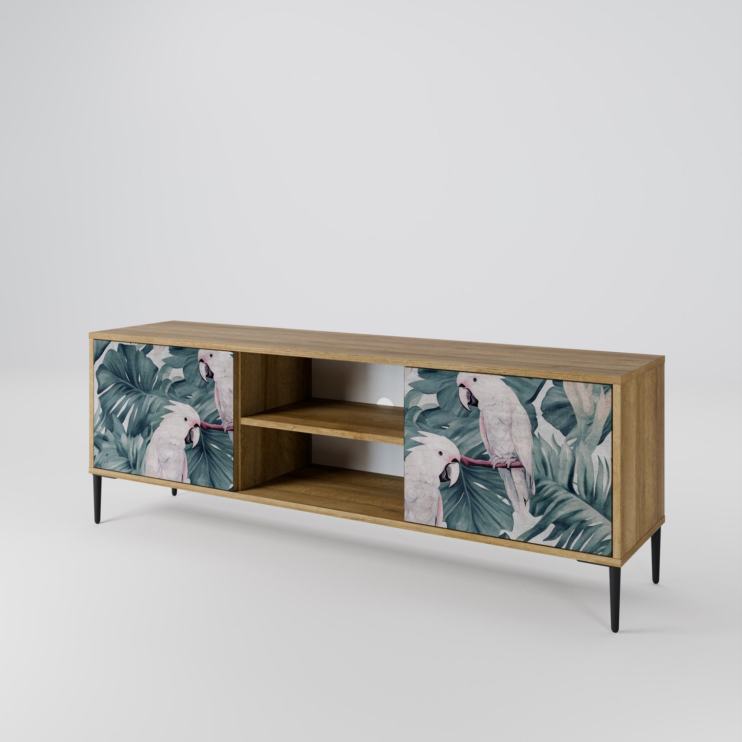 Mobile TV POPINJAY LOOK a 2 ante in effetto rovere