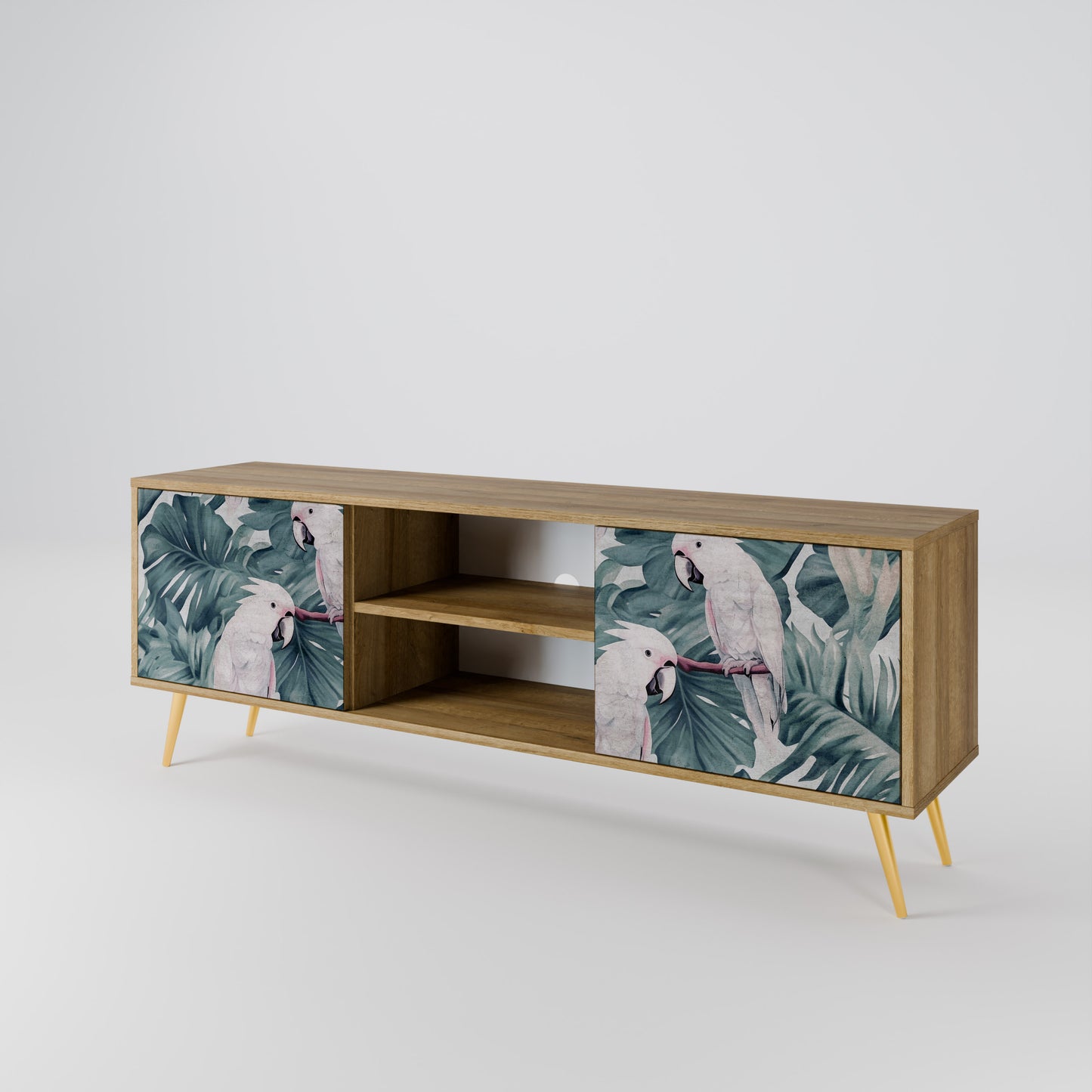 Mobile TV POPINJAY LOOK a 2 ante in effetto rovere