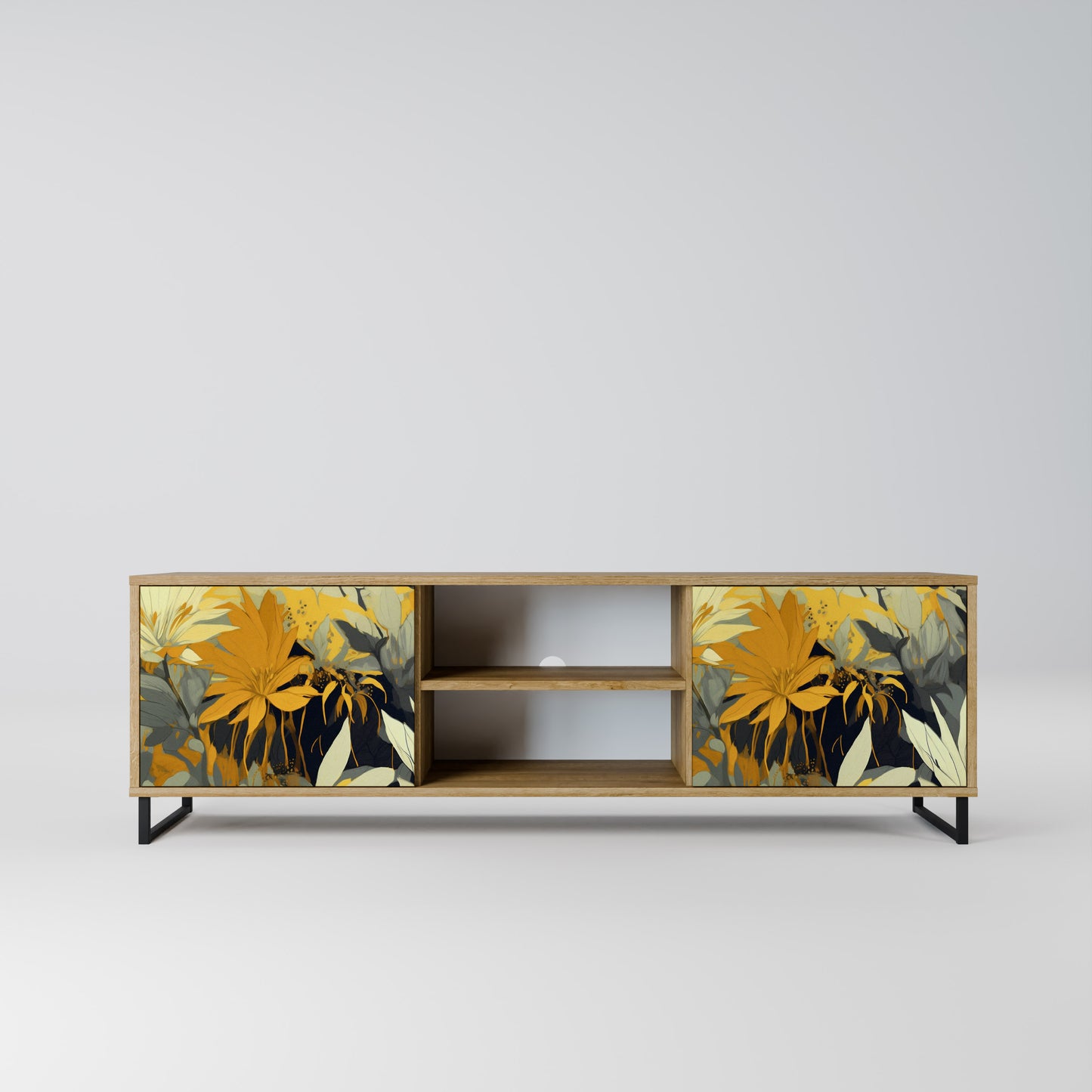 Mobile TV a 2 ante SUNKISSED LILY in effetto rovere