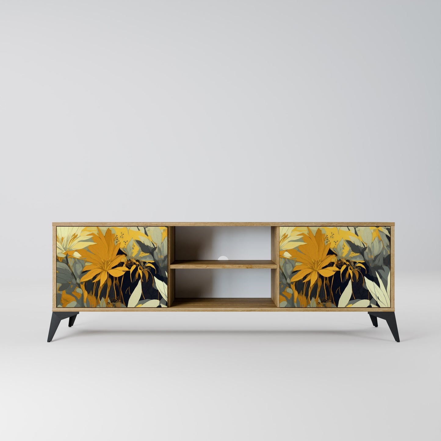 Mobile TV a 2 ante SUNKISSED LILY in effetto rovere
