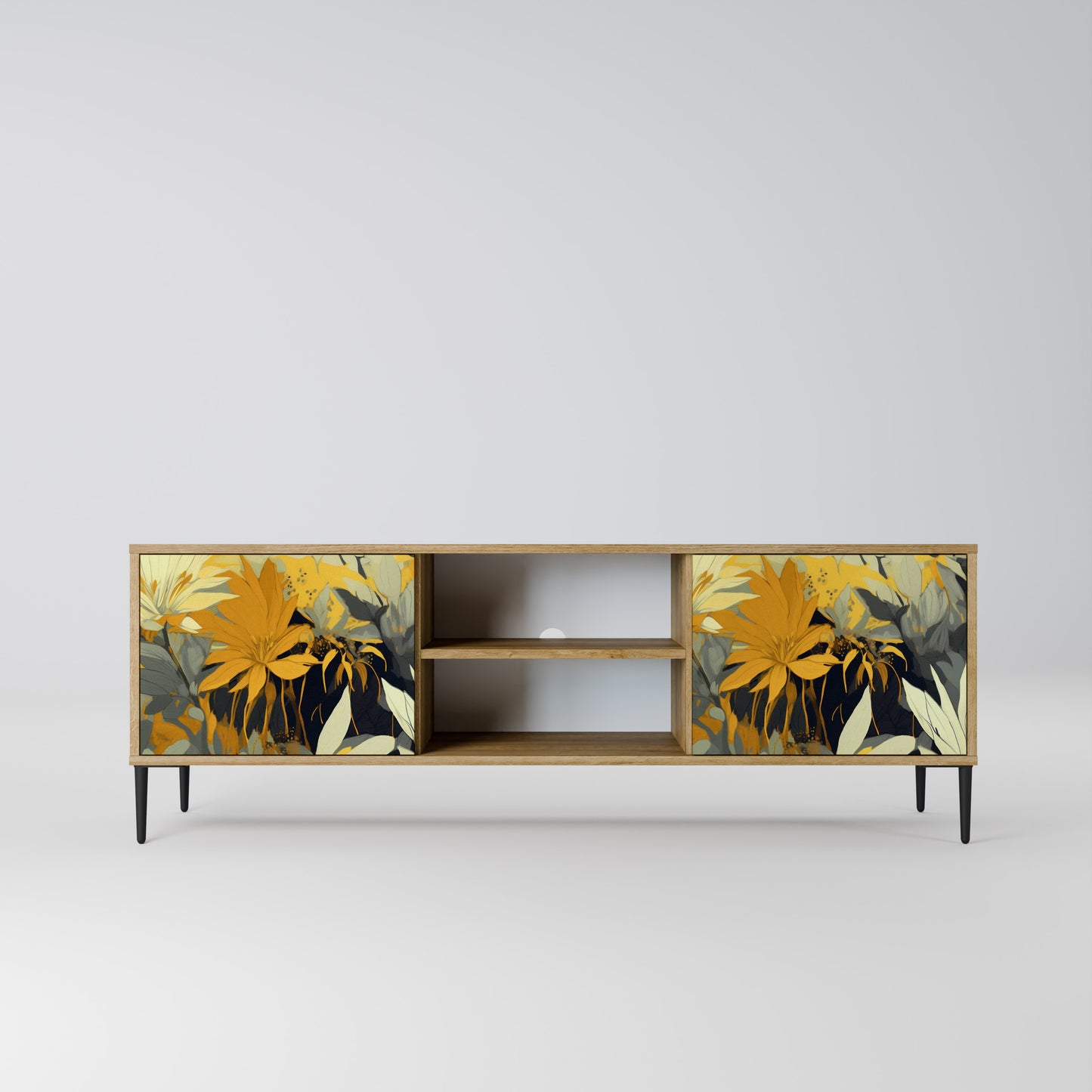 Mobile TV a 2 ante SUNKISSED LILY in effetto rovere