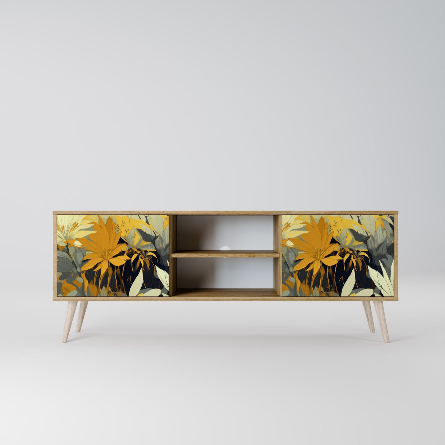 Mobile TV a 2 ante SUNKISSED LILY in effetto rovere