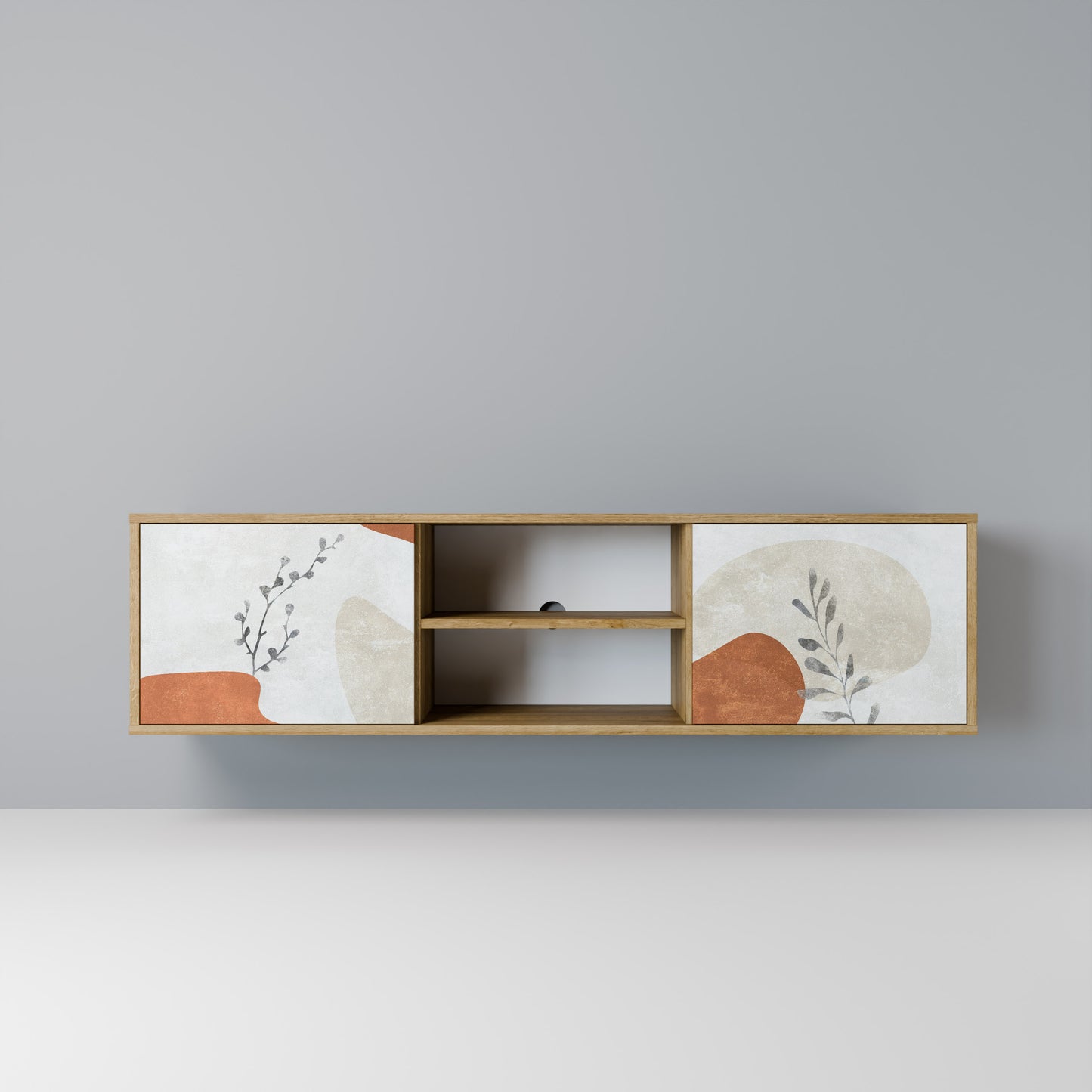 TRANQUIL TWIG Mobile TV a 2 ante in effetto rovere