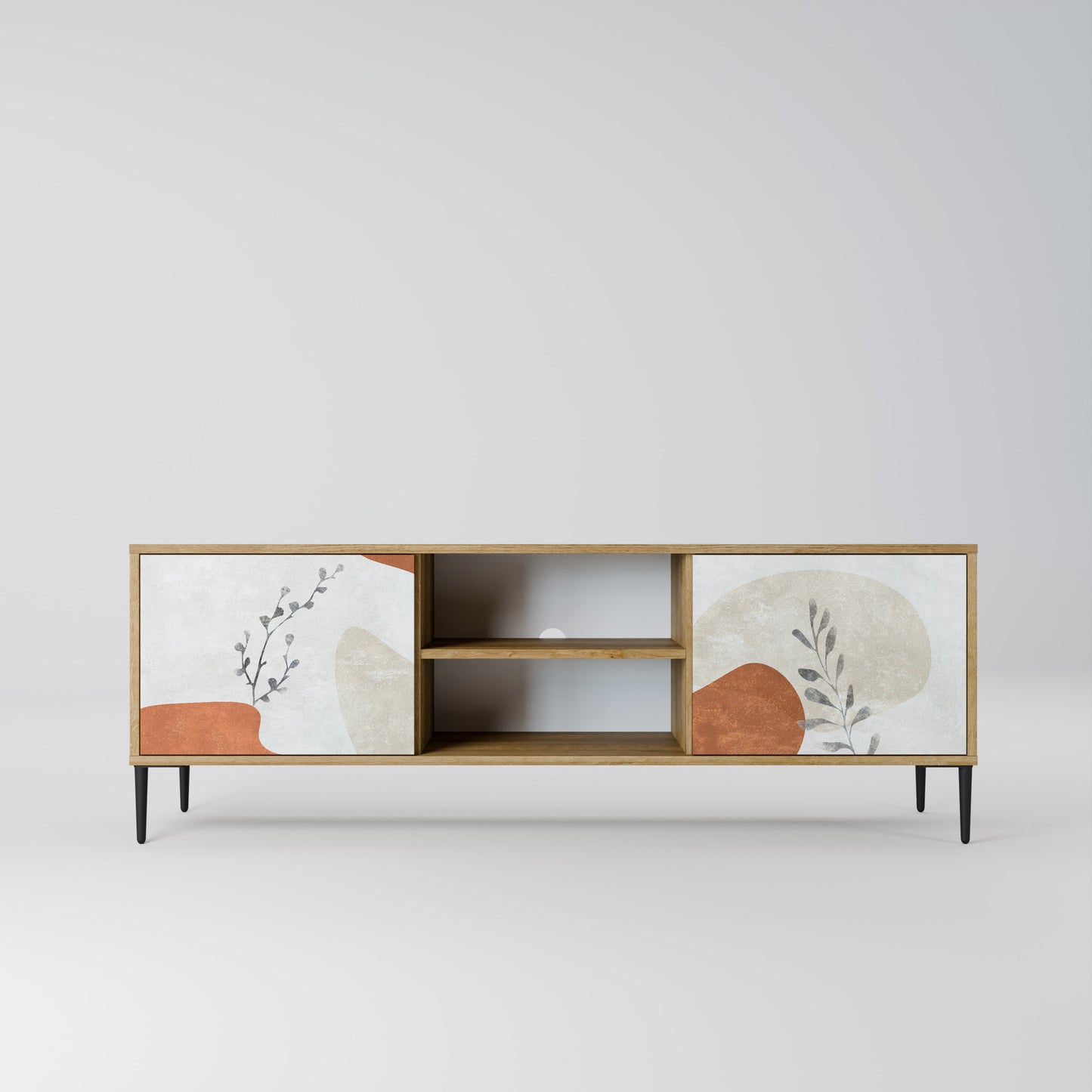 TRANQUIL TWIG Mobile TV a 2 ante in effetto rovere