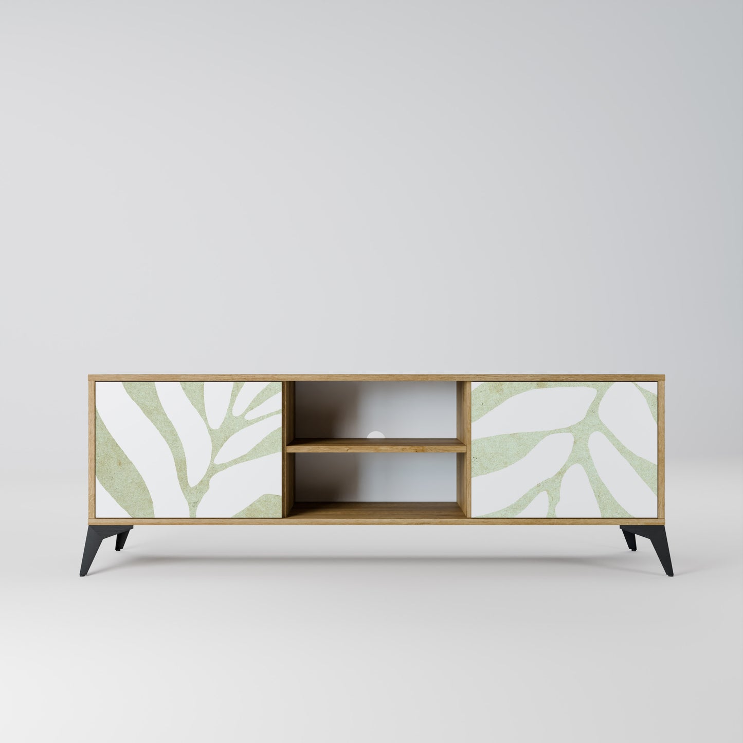 Mobile TV BOTANICAL SPARK a 2 ante in effetto rovere