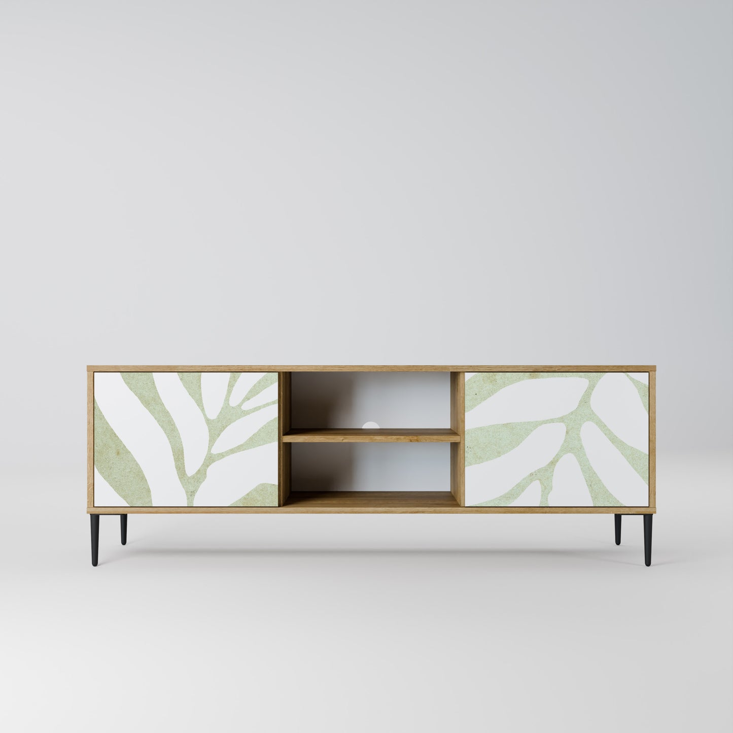 Mobile TV BOTANICAL SPARK a 2 ante in effetto rovere