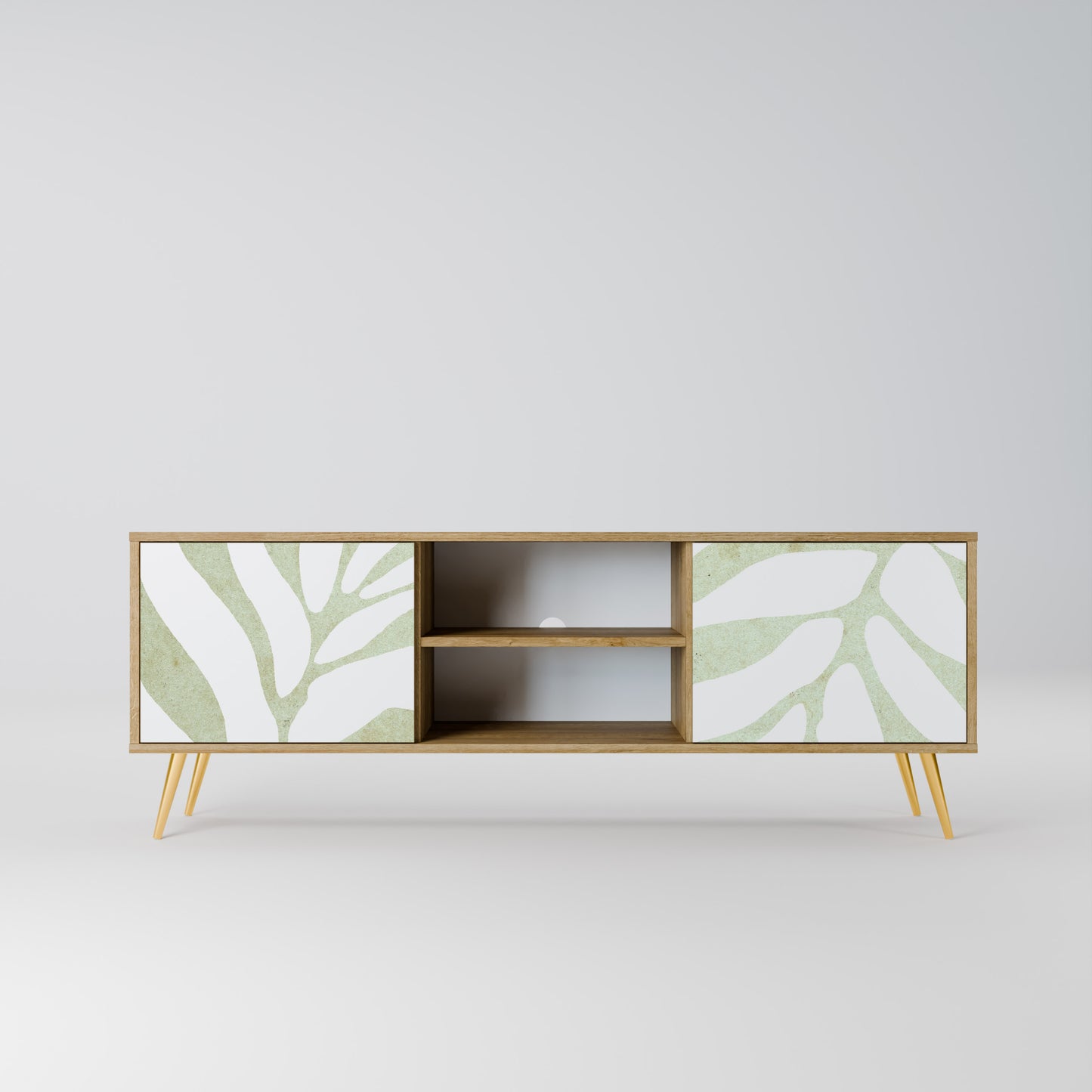 Mobile TV BOTANICAL SPARK a 2 ante in effetto rovere