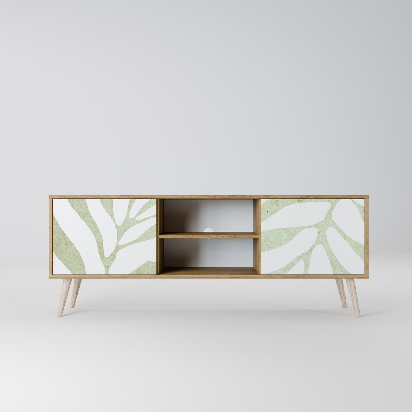 Mobile TV BOTANICAL SPARK a 2 ante in effetto rovere