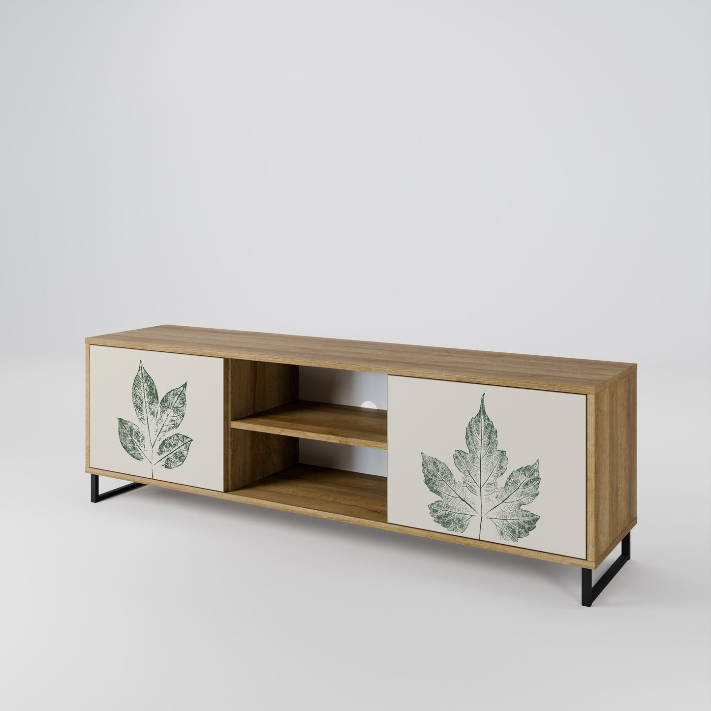 GREEN LEAFY STAMPS Mobile TV a 2 ante effetto rovere