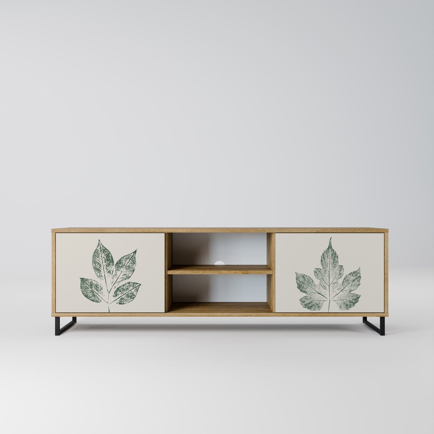 GREEN LEAFY STAMPS Mobile TV a 2 ante effetto rovere