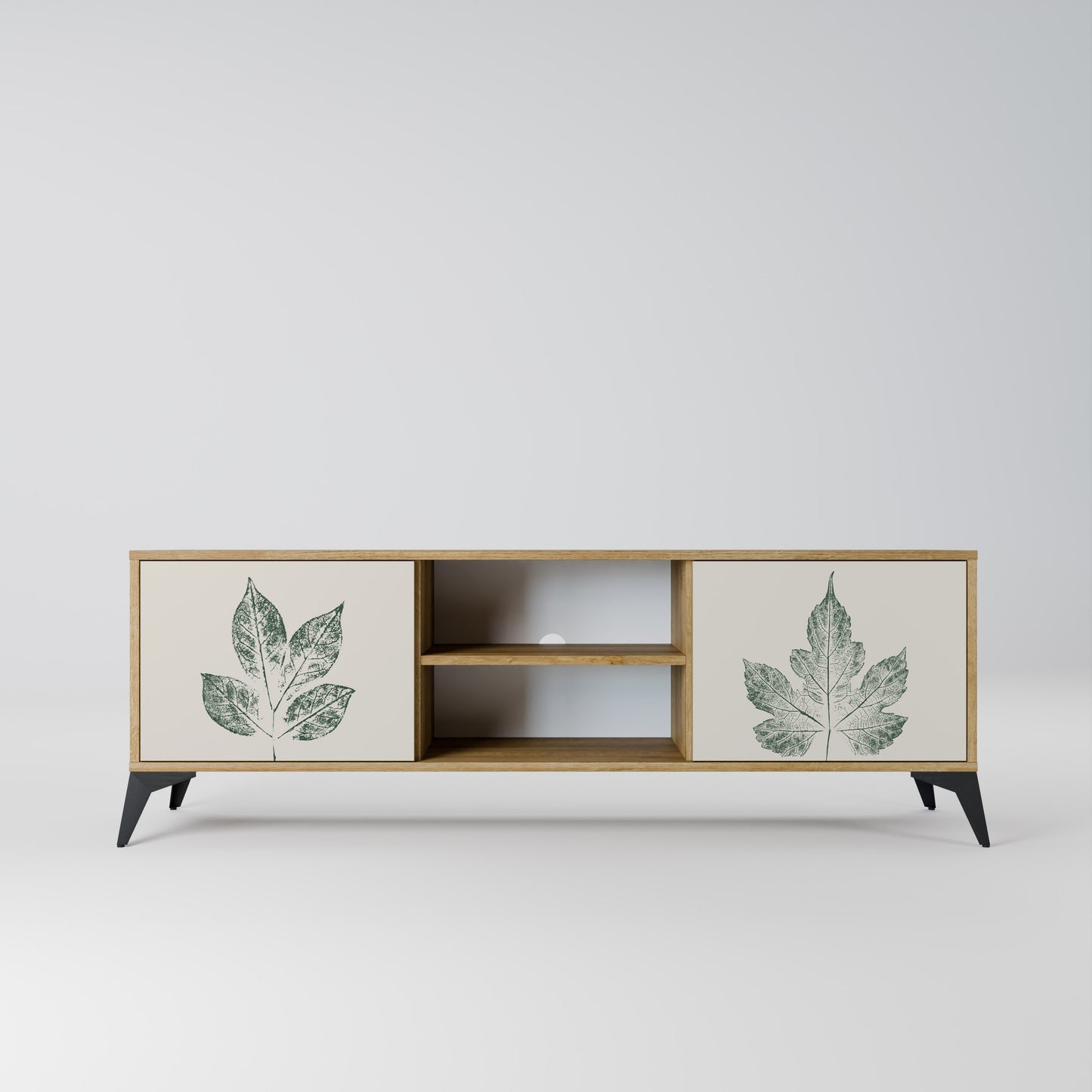 GREEN LEAFY STAMPS Mobile TV a 2 ante effetto rovere