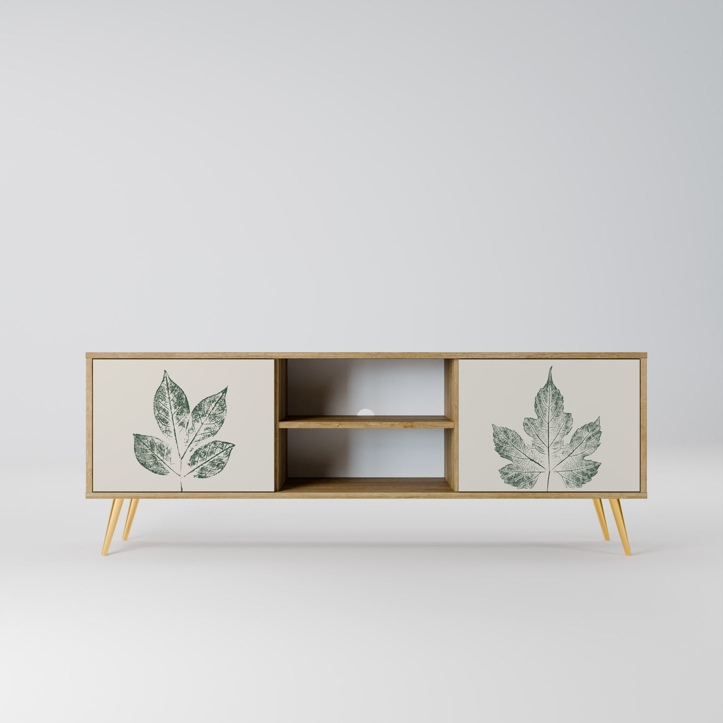 GREEN LEAFY STAMPS Mobile TV a 2 ante effetto rovere