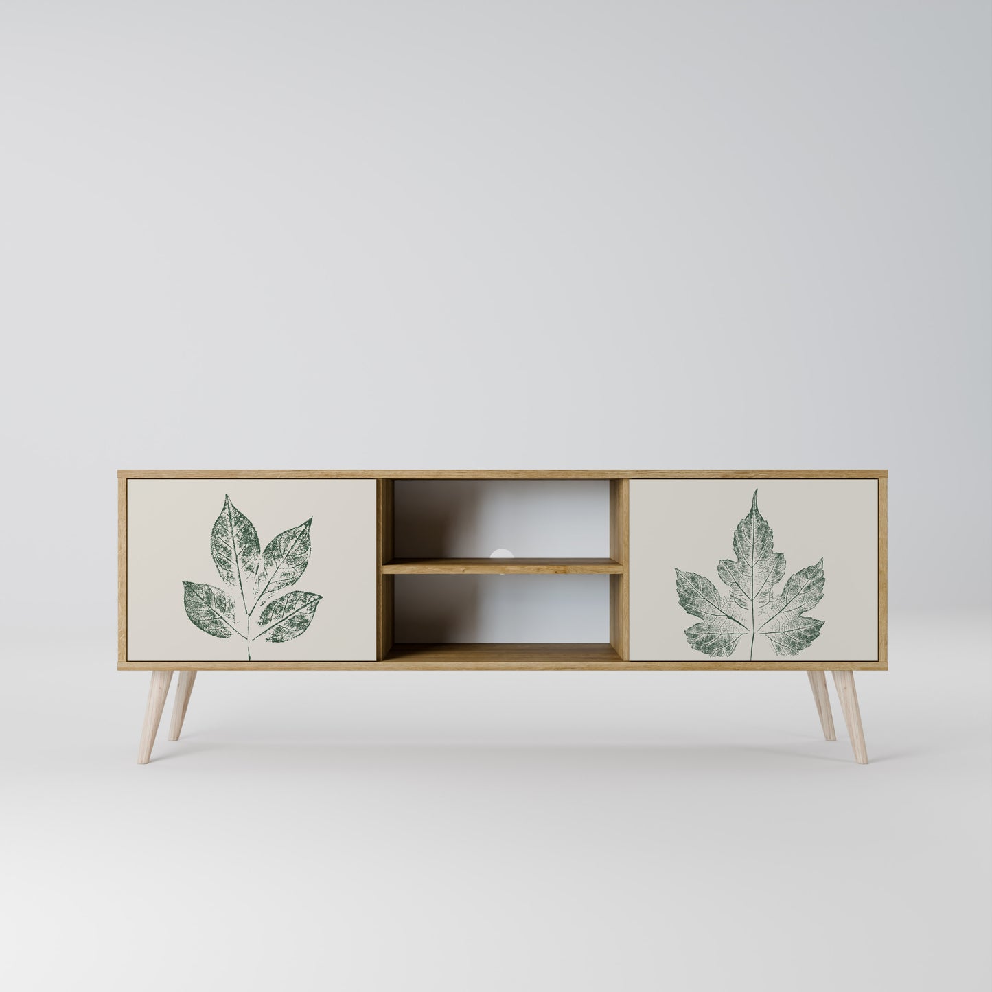 GREEN LEAFY STAMPS Mobile TV a 2 ante effetto rovere