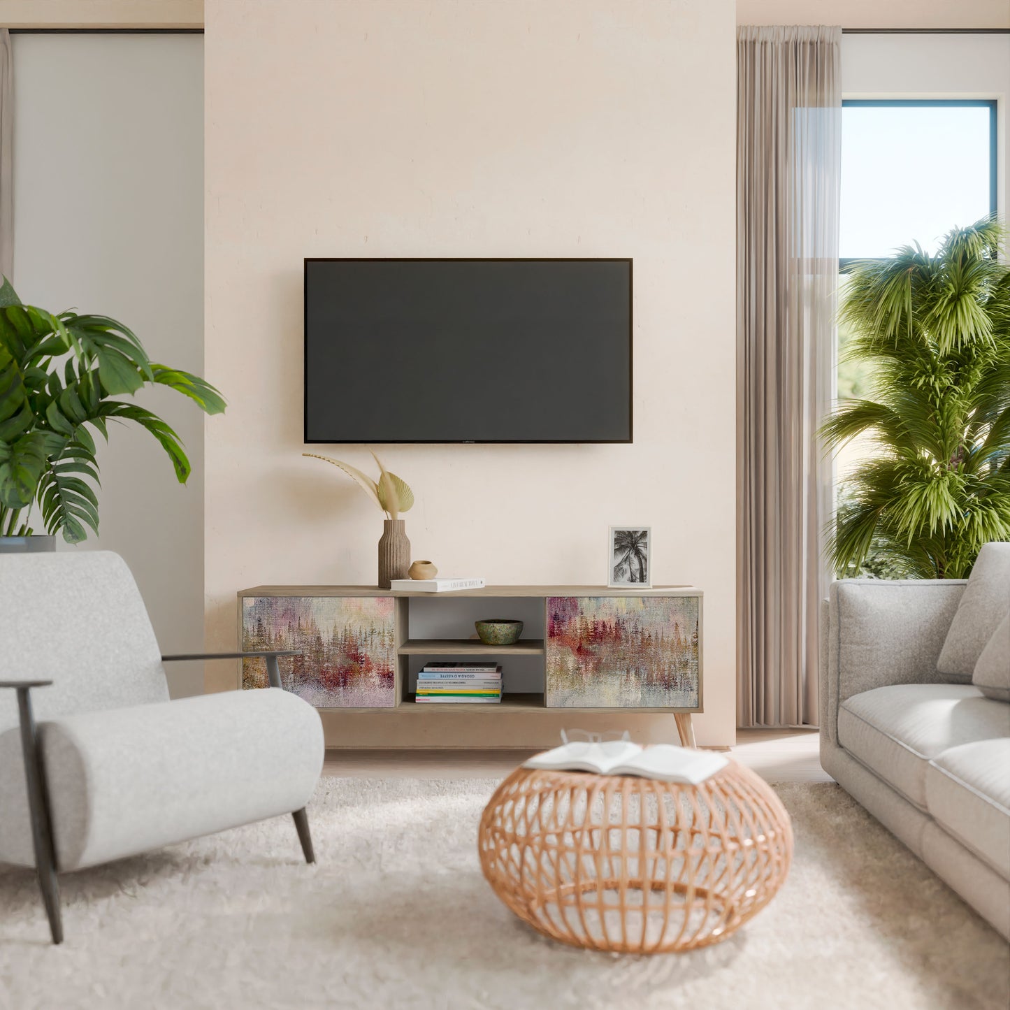 Mobile TV VEILED SUMMIT a 2 ante effetto rovere