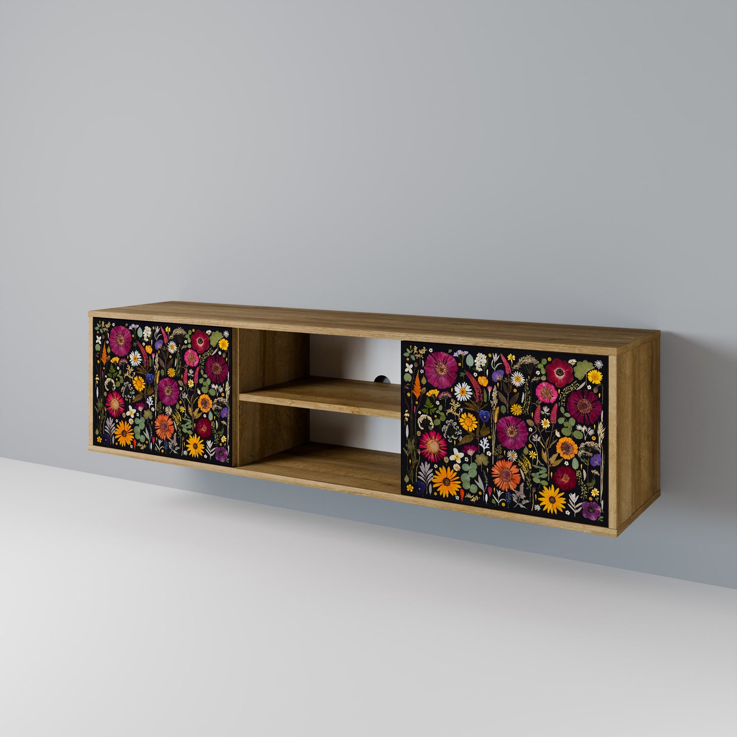 DAYNITE GARDEN Mobile TV a 2 Ante in Effetto Rovere