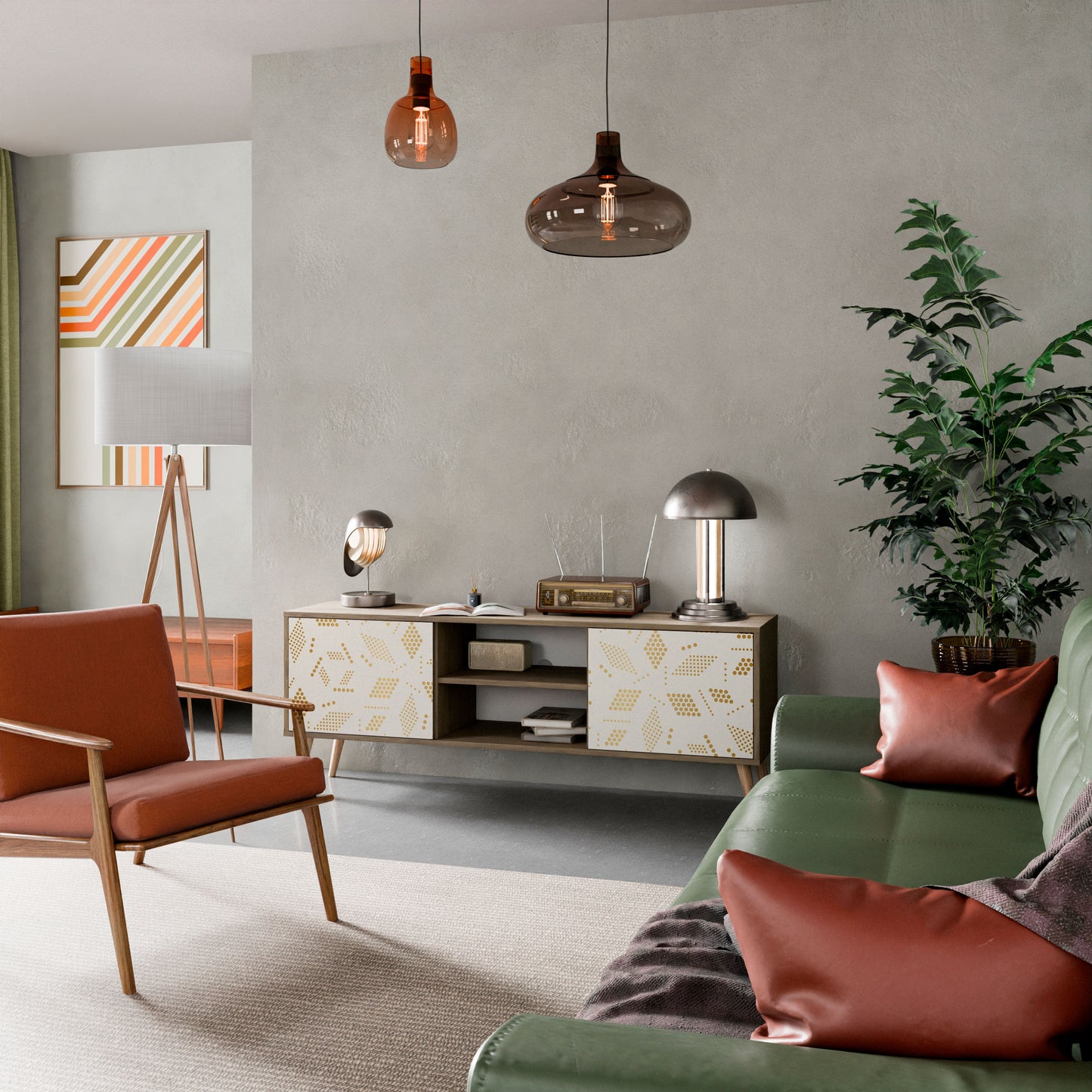Mobile TV SPOTTED DAZE a 2 ante effetto rovere