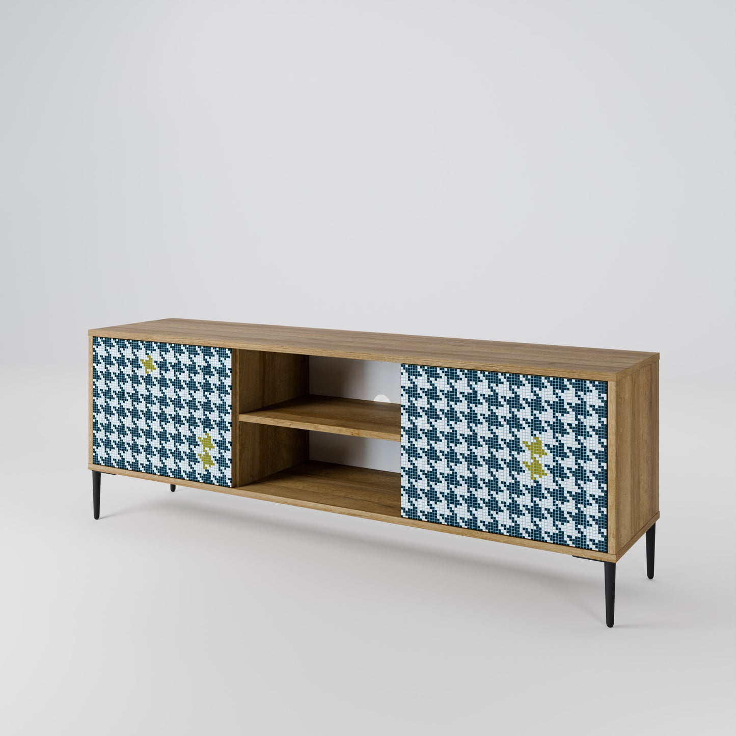 FUORI CONTESTO Mobile TV a 2 ante effetto rovere