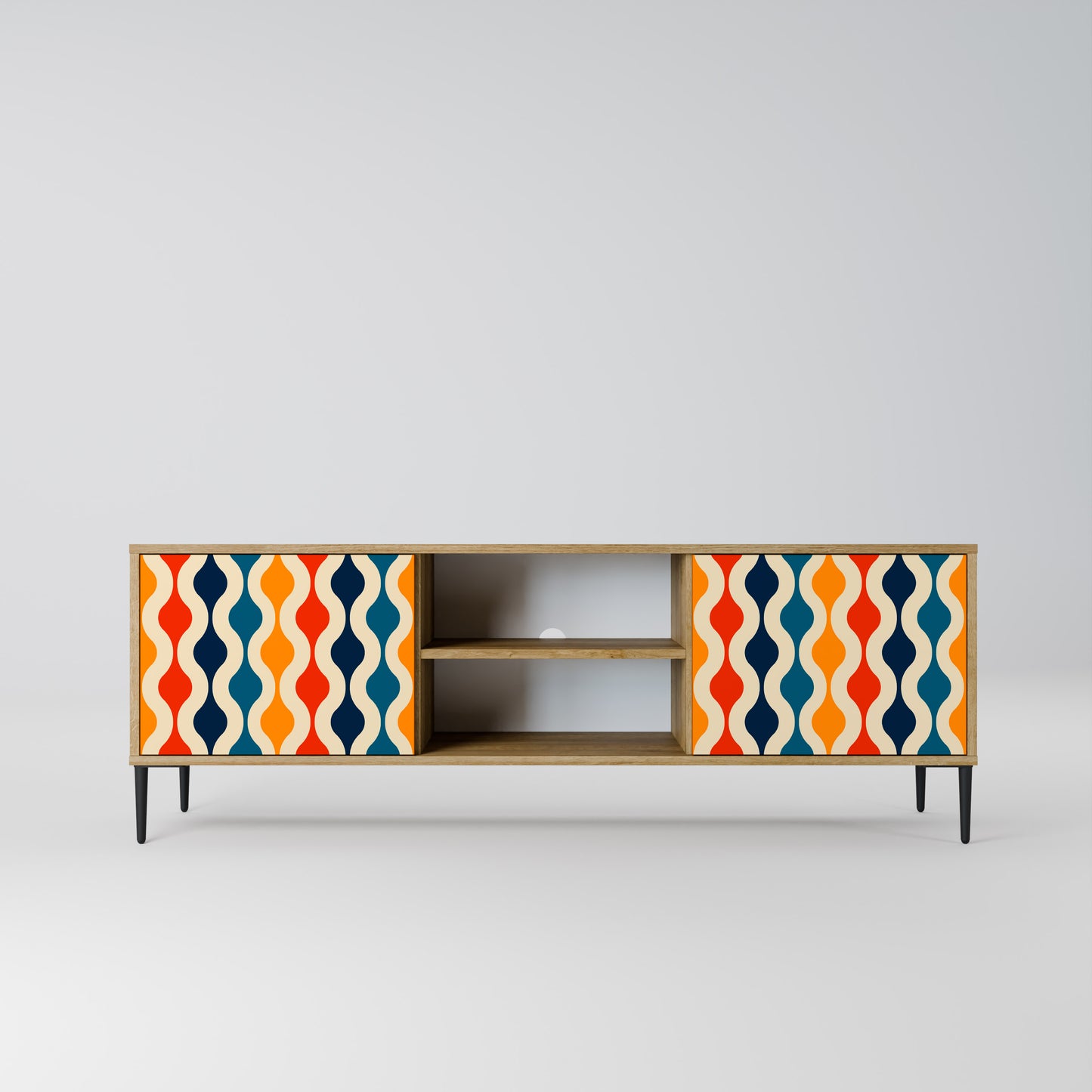 Mobile TV a 2 ante COLORFUL NOSTALGIA in effetto rovere