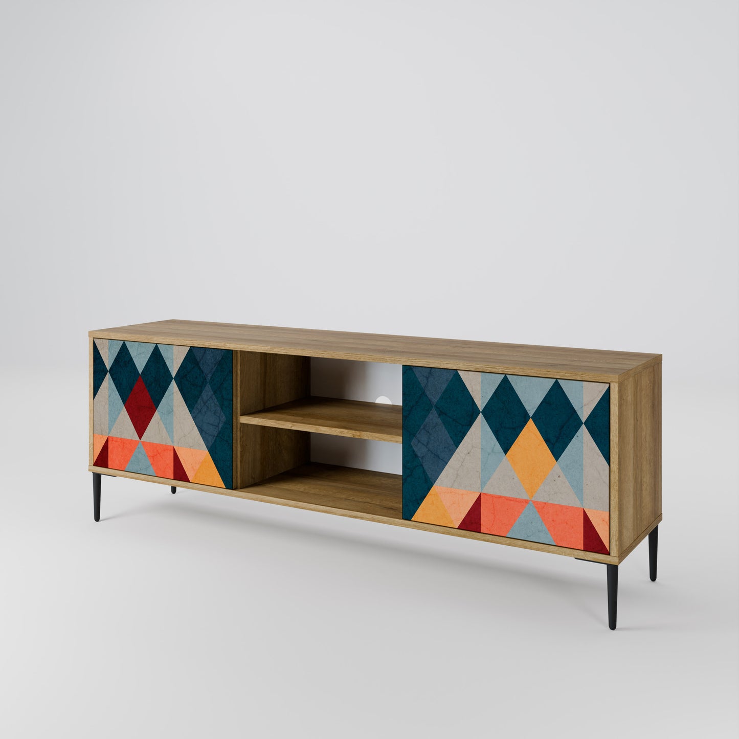 Mobile TV a 2 ante CRACKED ILLUSION in effetto rovere