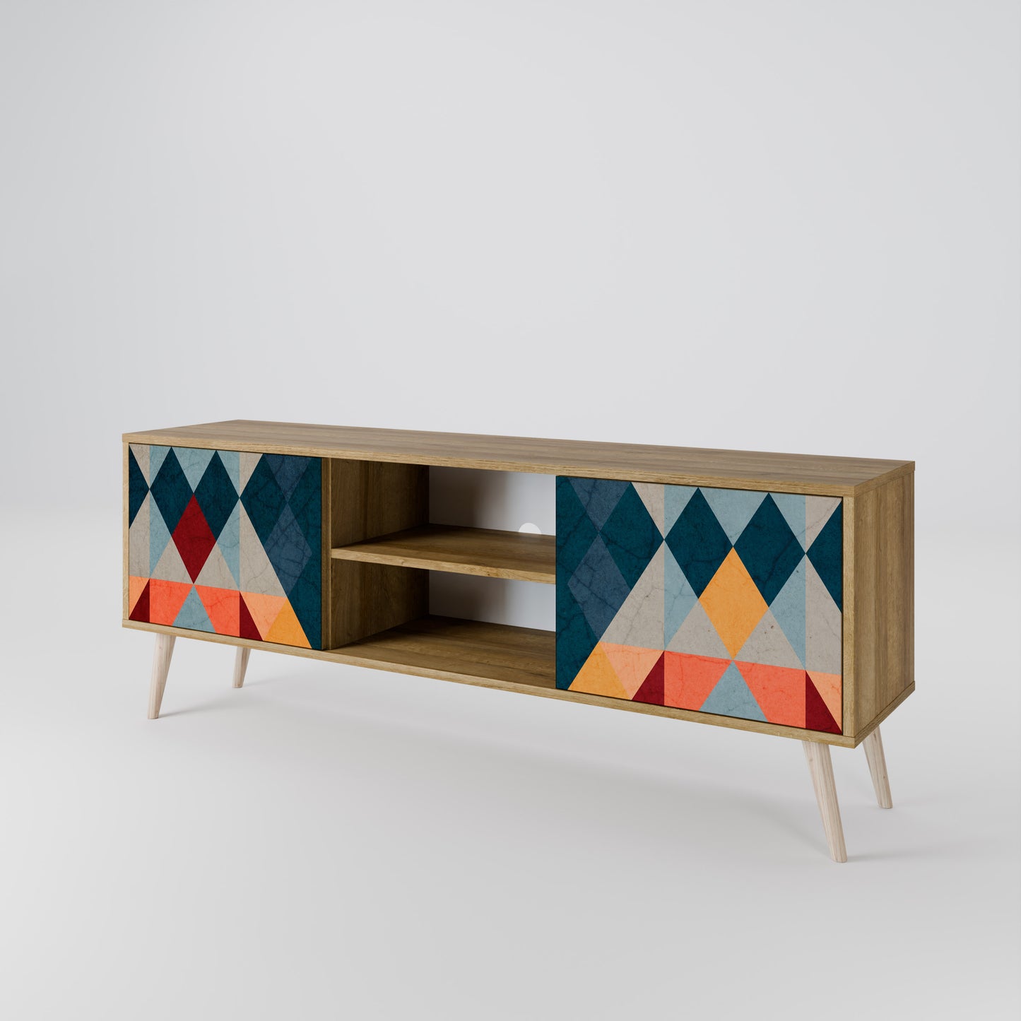 Mobile TV a 2 ante CRACKED ILLUSION in effetto rovere