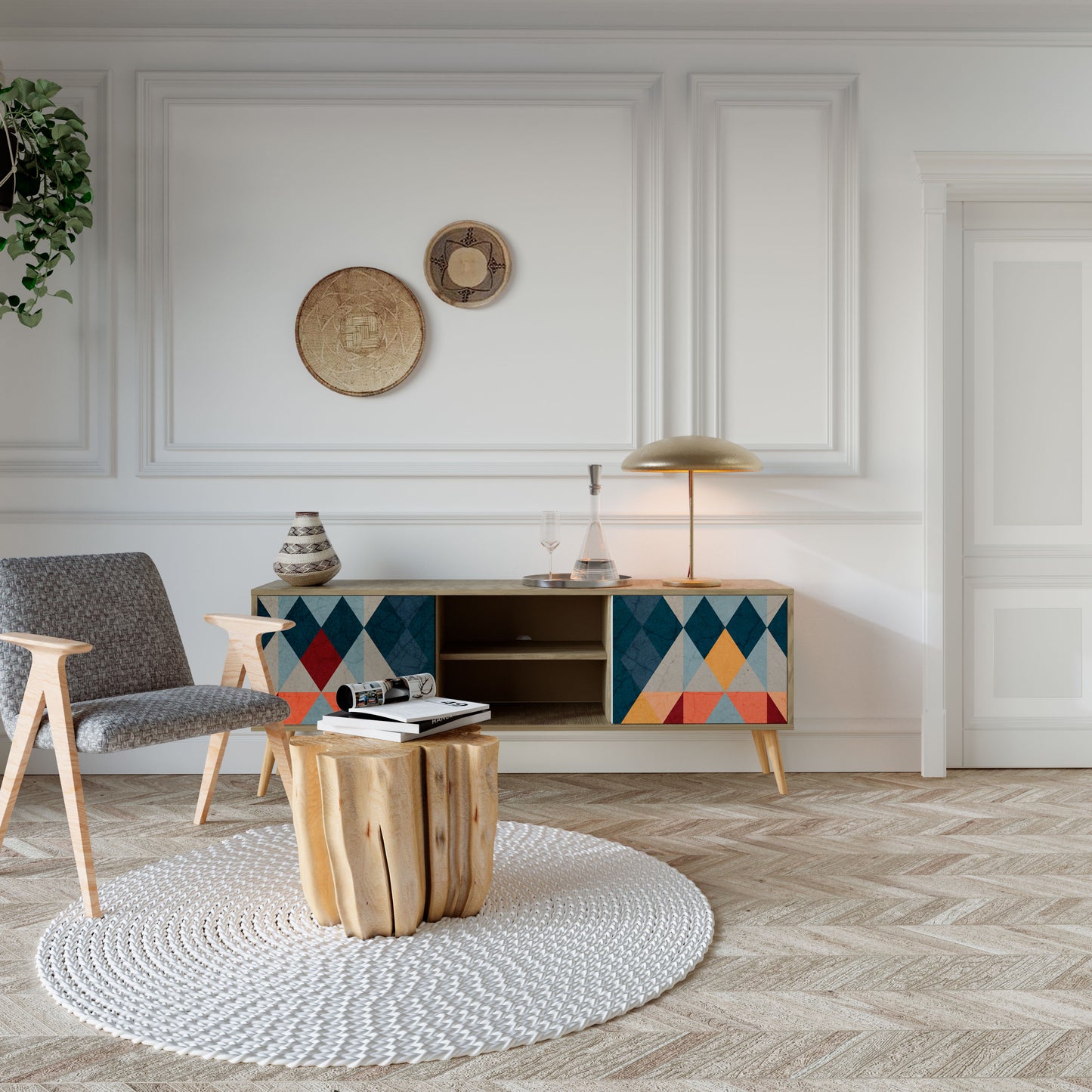 Mobile TV a 2 ante CRACKED ILLUSION in effetto rovere