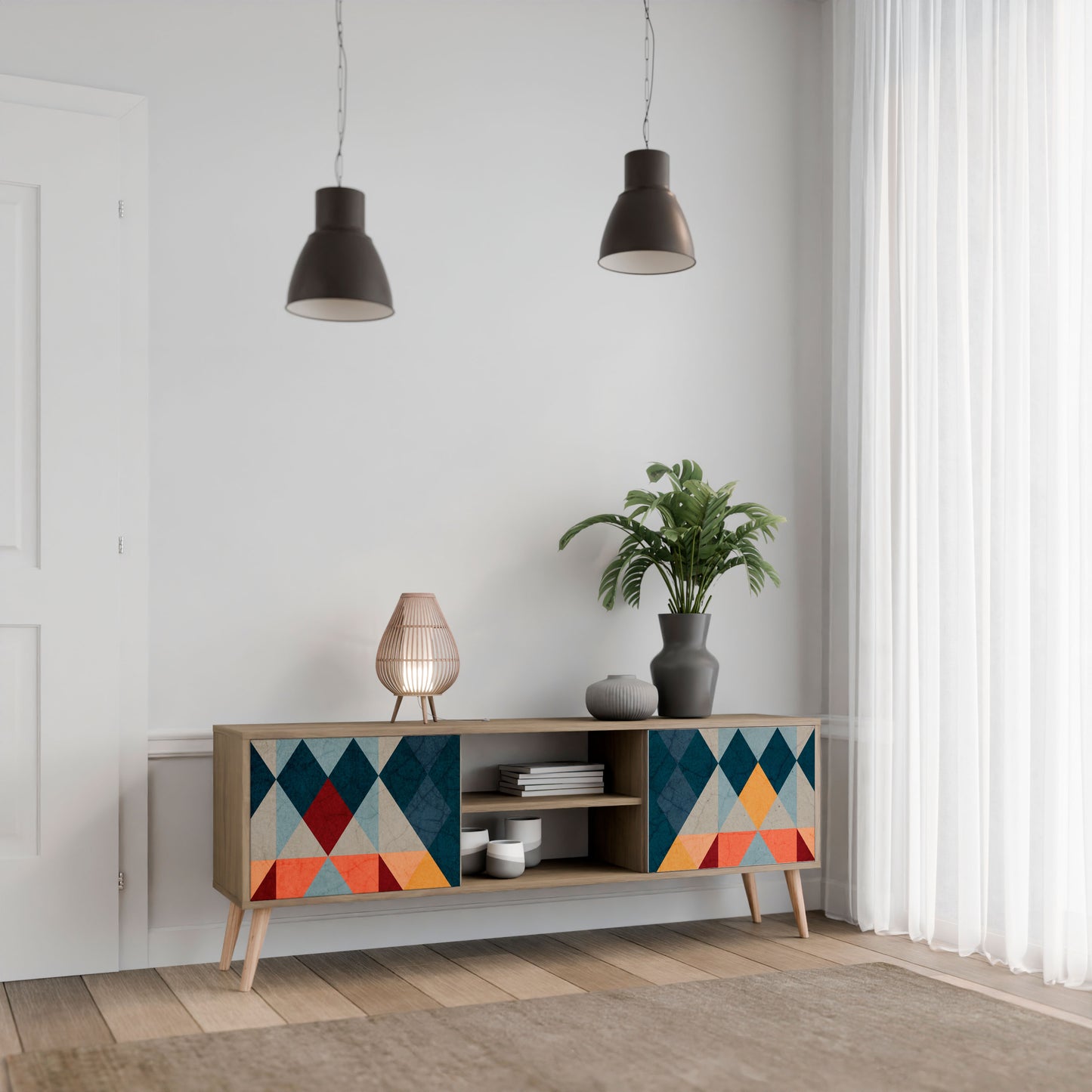 Mobile TV a 2 ante CRACKED ILLUSION in effetto rovere