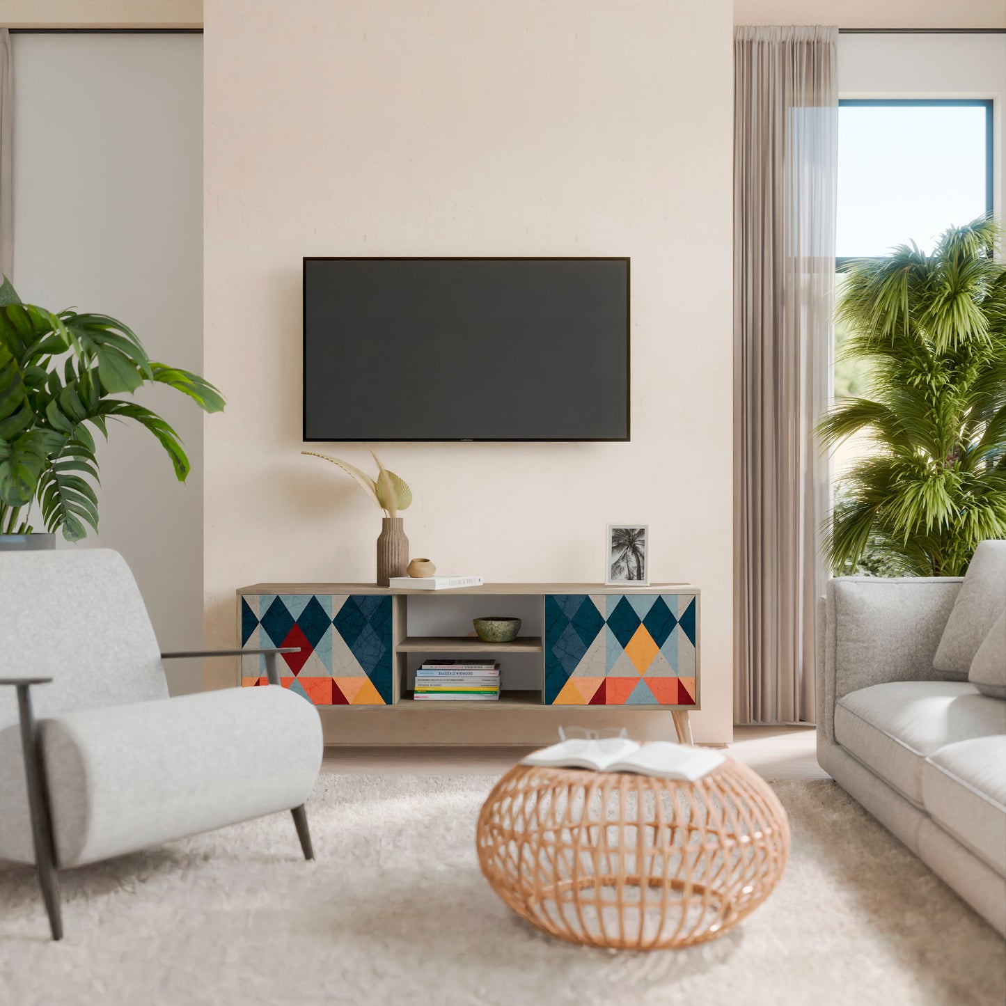 Mobile TV a 2 ante CRACKED ILLUSION in effetto rovere